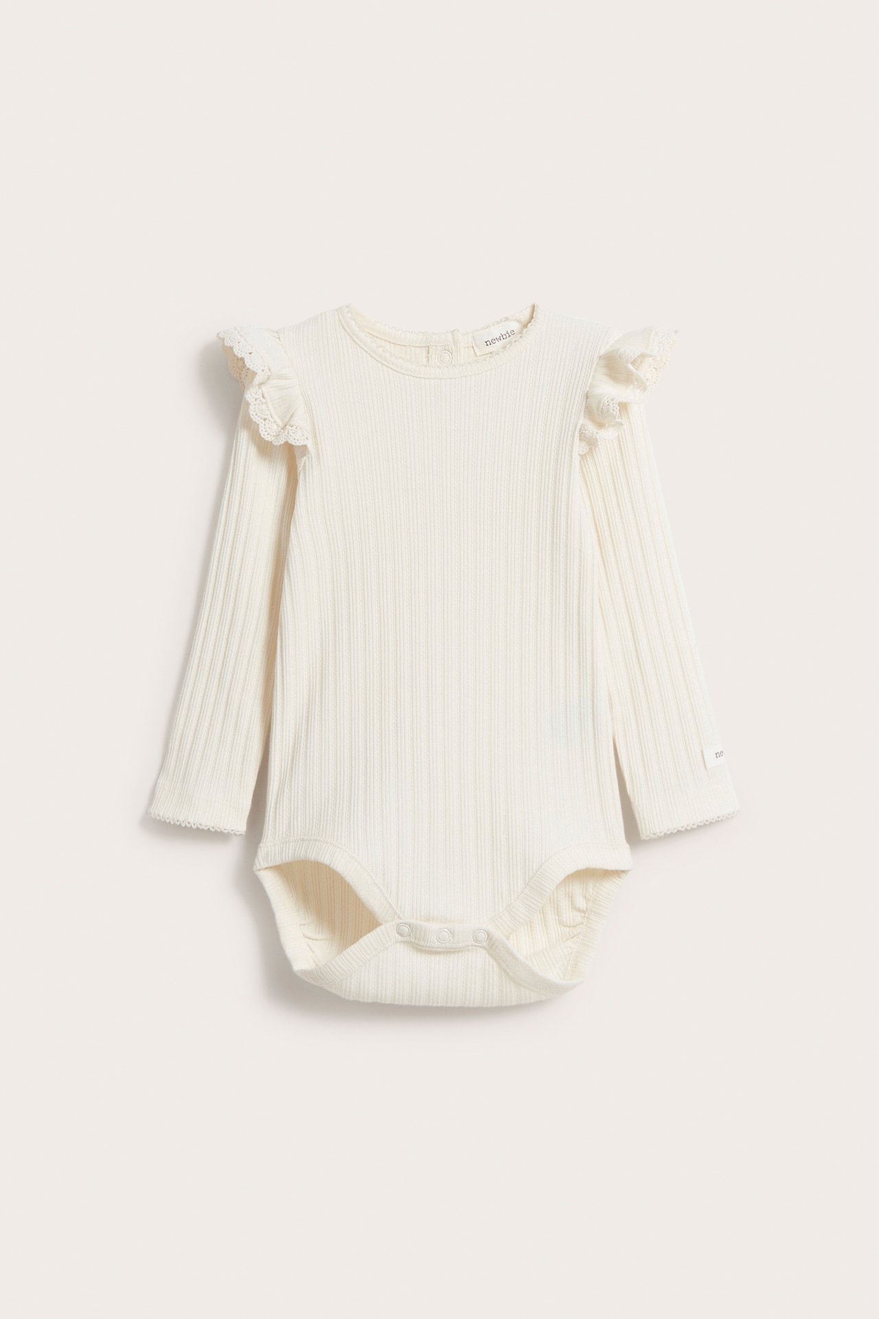 Ribbed frill bodysuit