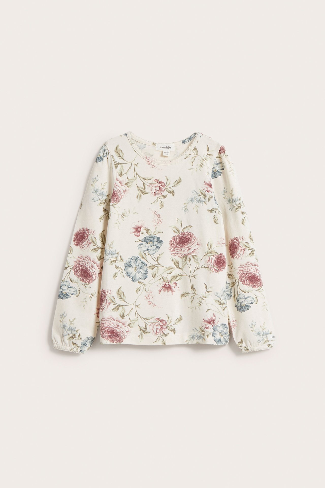 Oberteil aus Baumwolljersey mit Blumenmuster - Naturweiß - 2