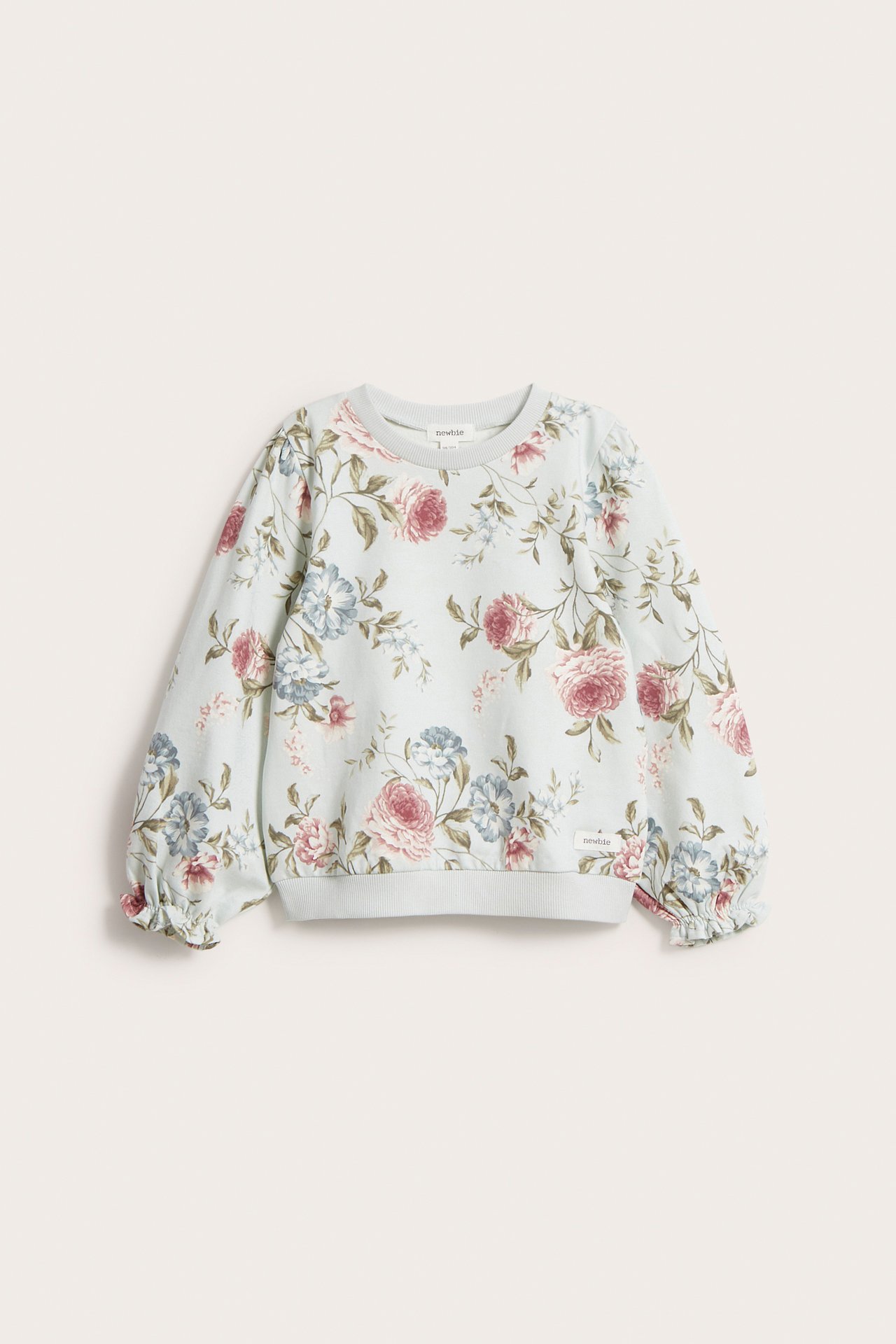 Sweatshirt mit Blumenmuster - Grün - 2
