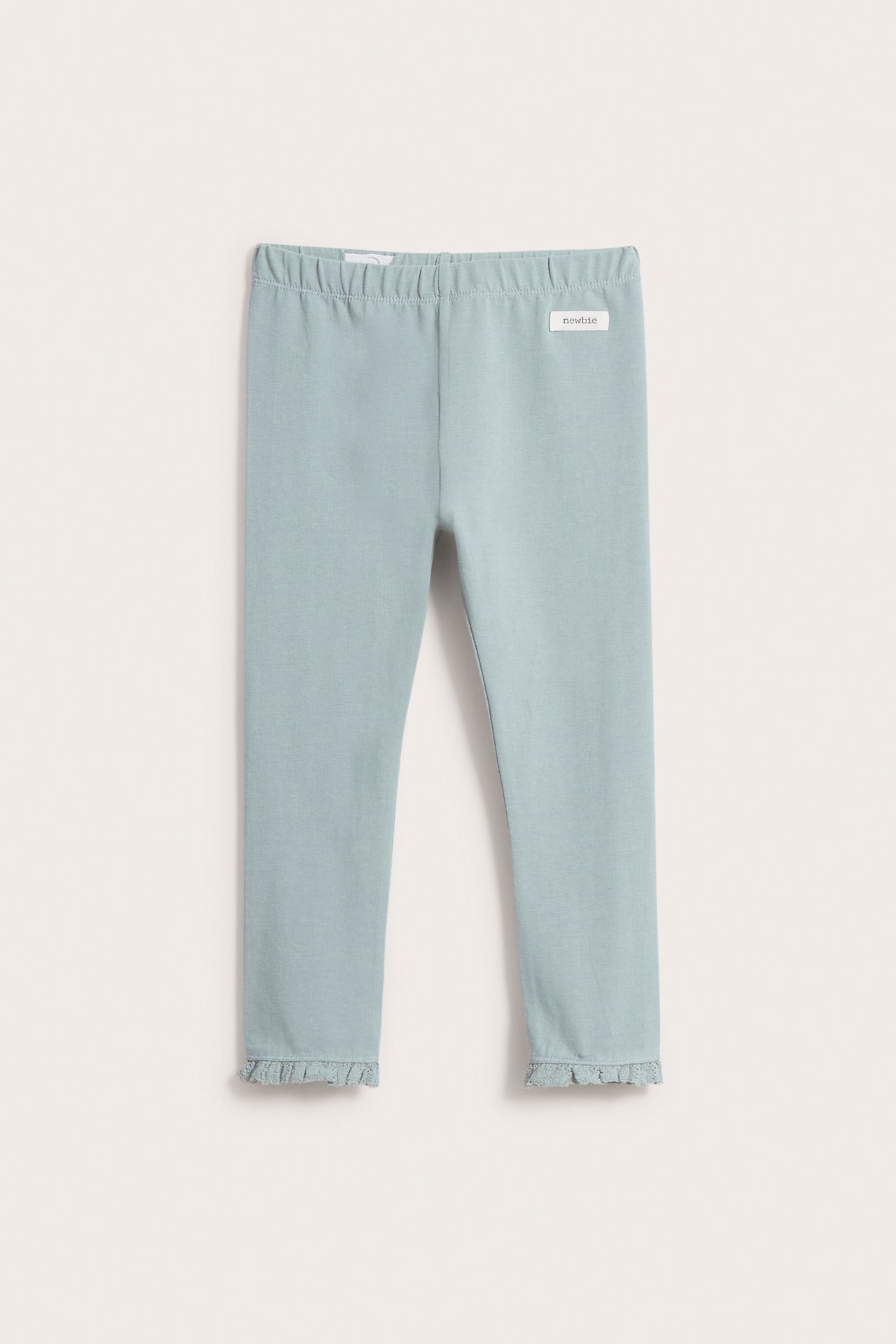 Basic-Leggings mit Spitze - Türkis - 2