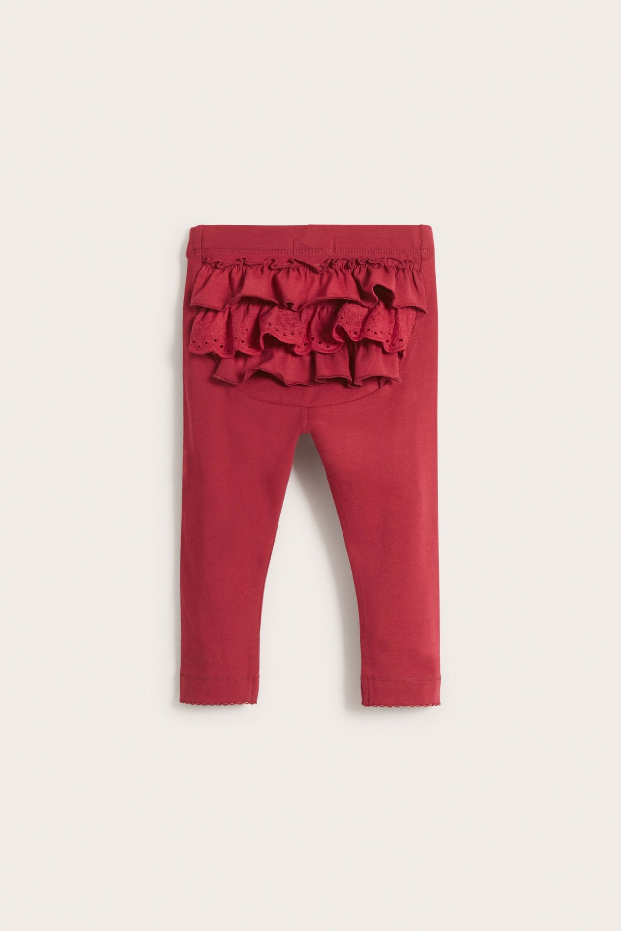 Leggings with ruffles - Red - 2