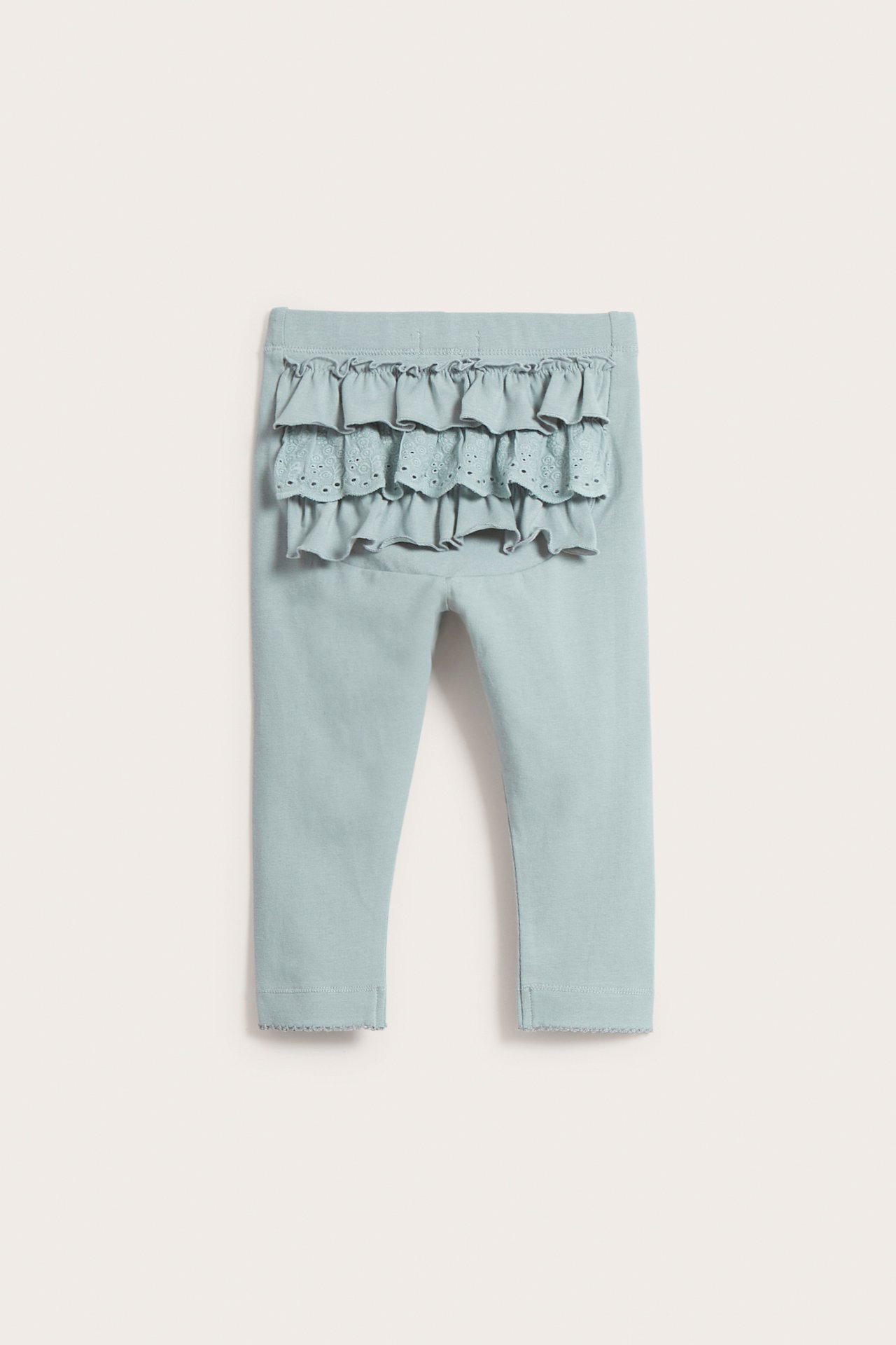 Leggings with ruffles - Turquoise - 2