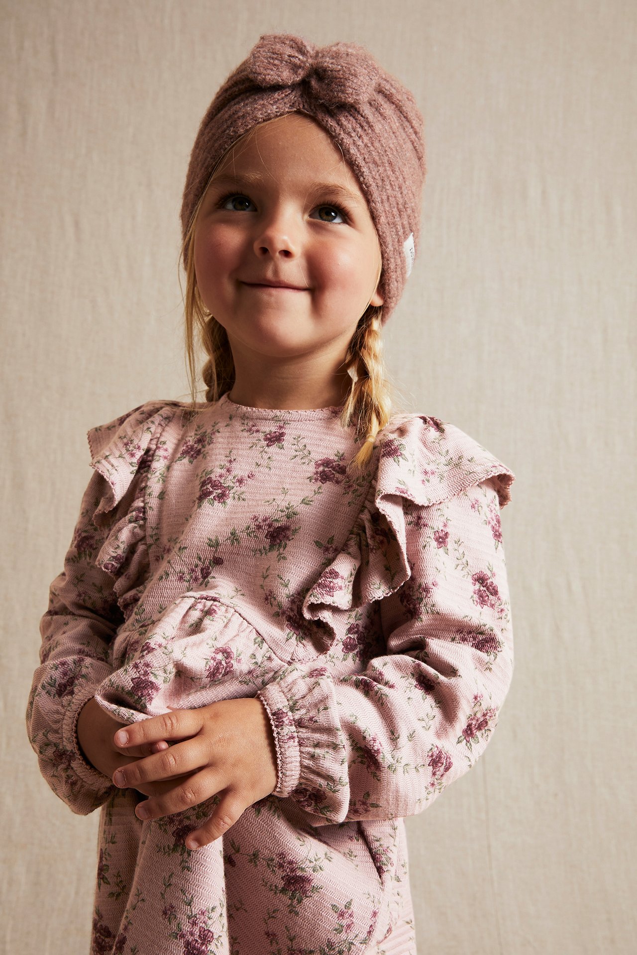 Floral zigzag dress - Pink - 4
