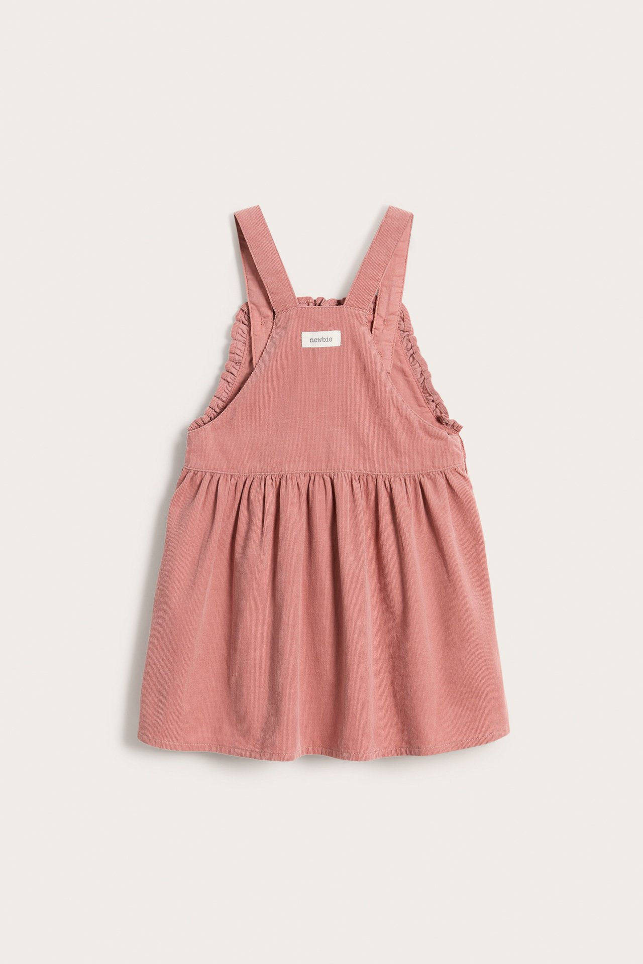 Latzkleid aus Cord - Rosa - 3