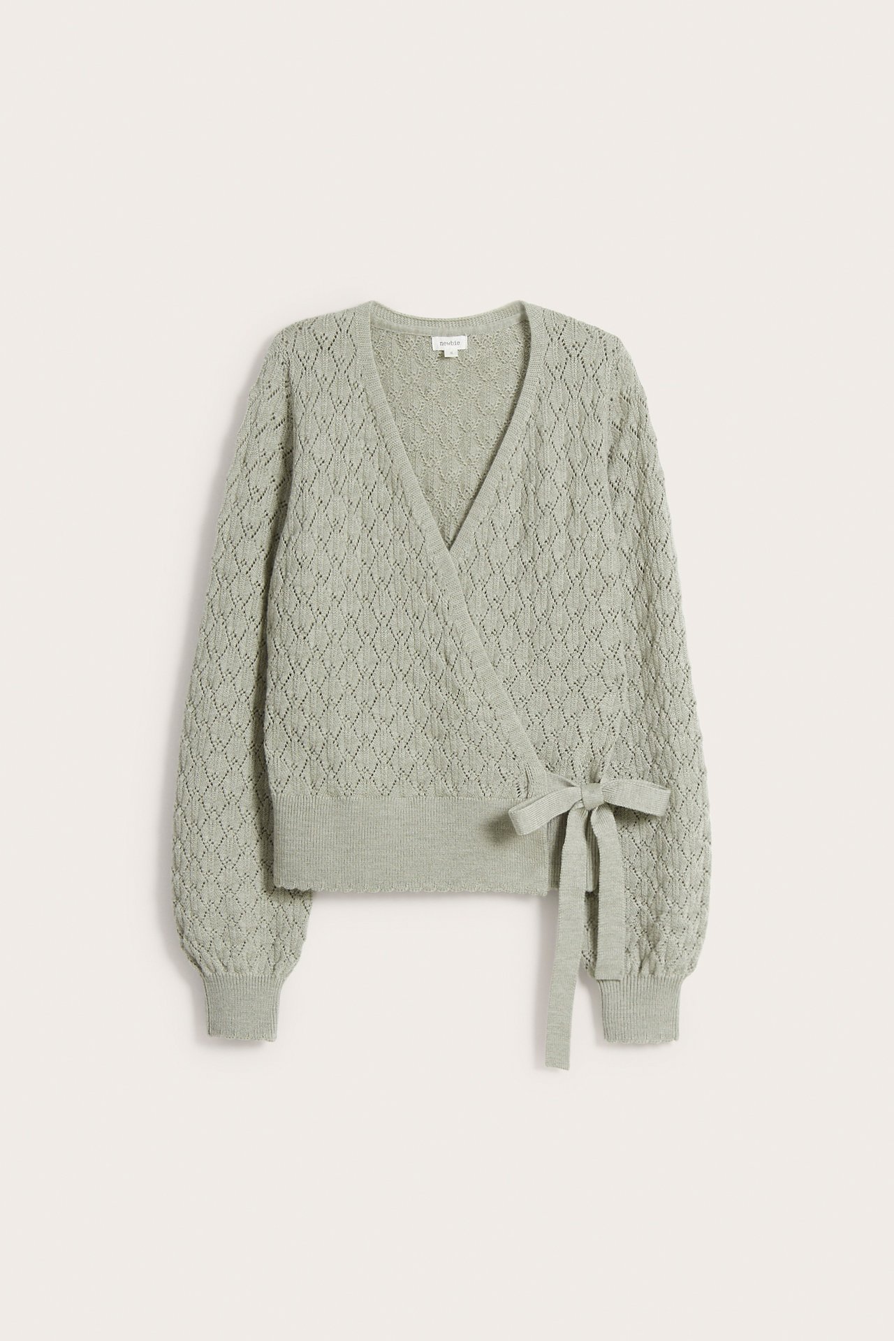 Women's wool wrap cardigan