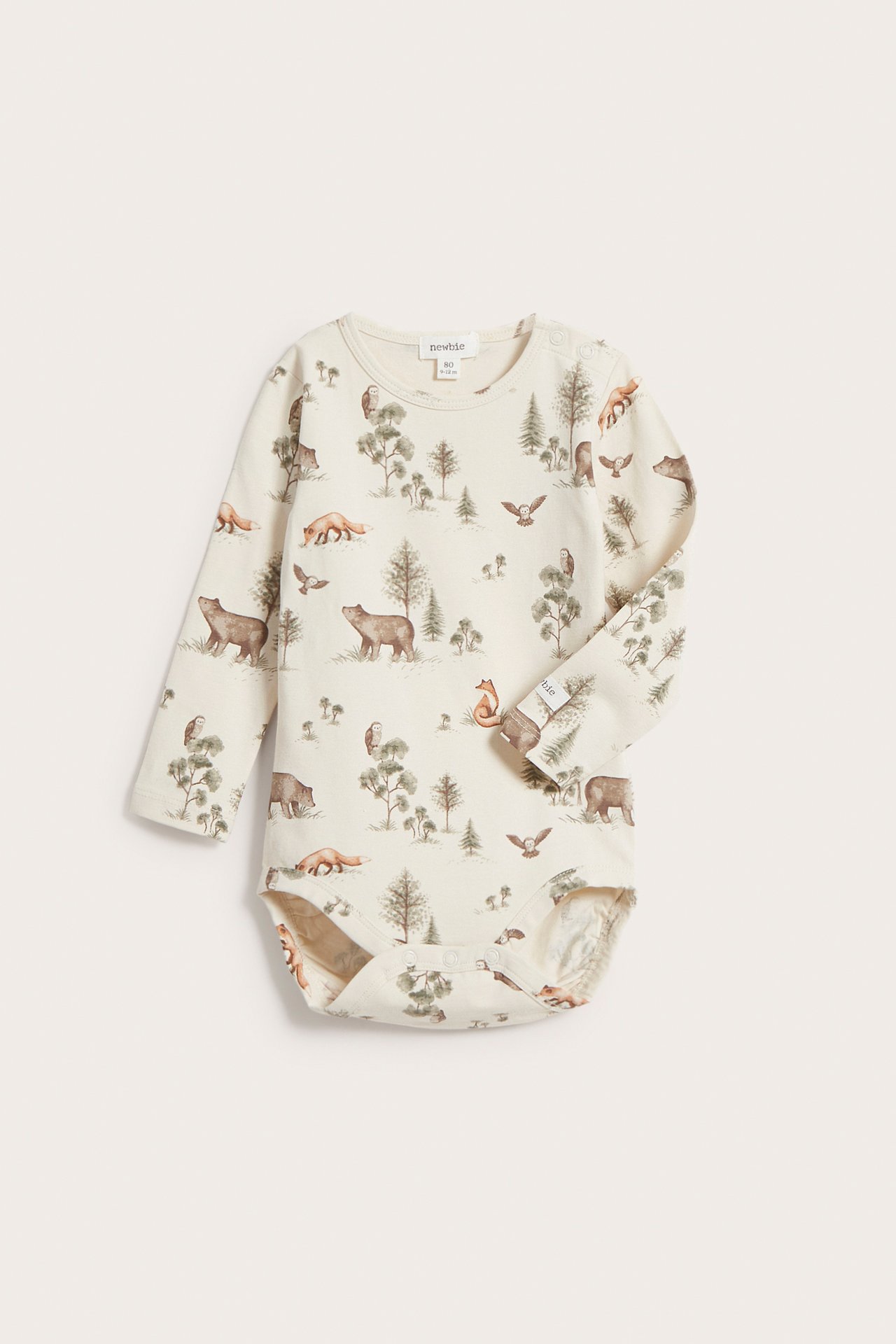 Body mit Waldtierprint - Hellbeige - 2