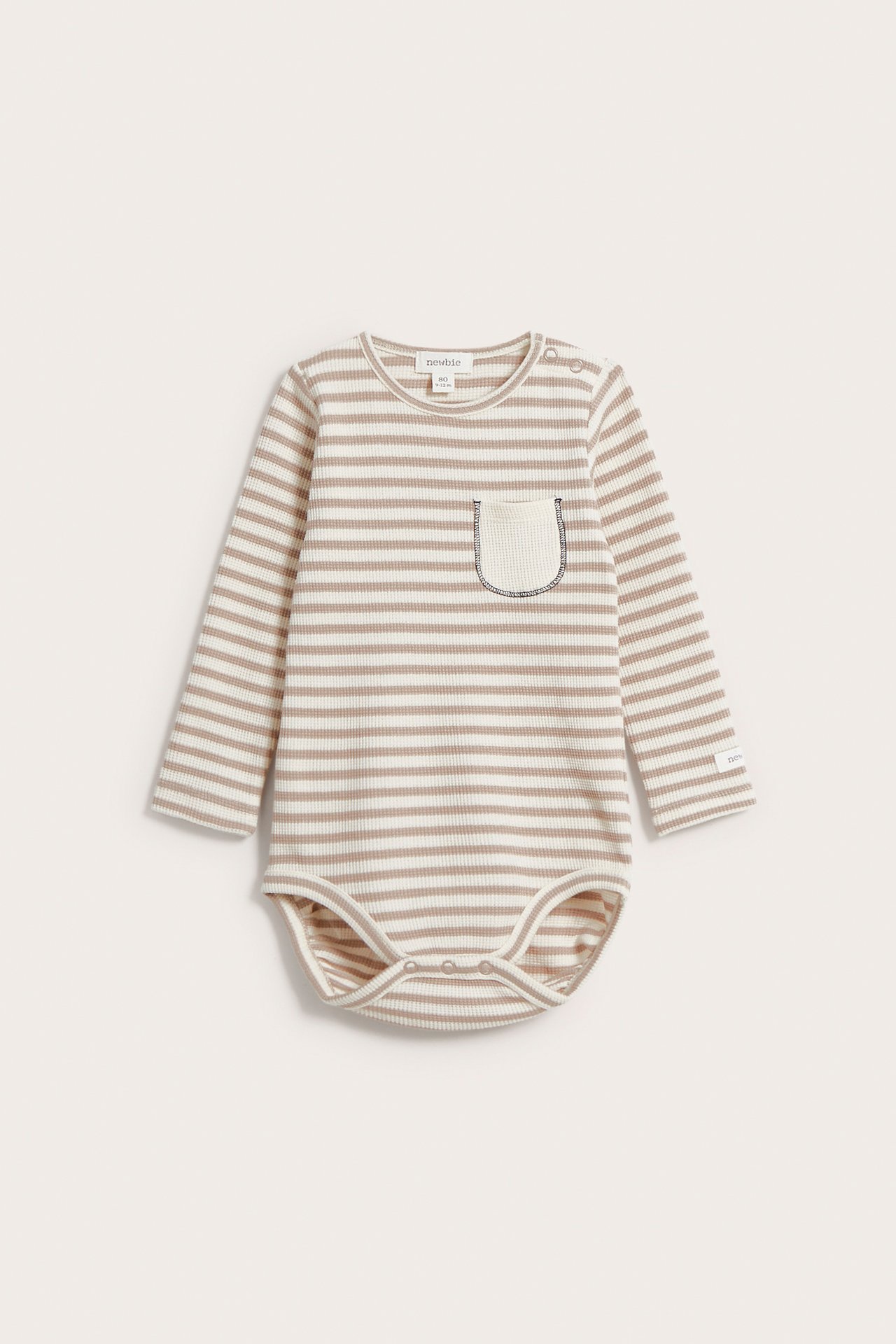 Striped contrast pocket bodysuit