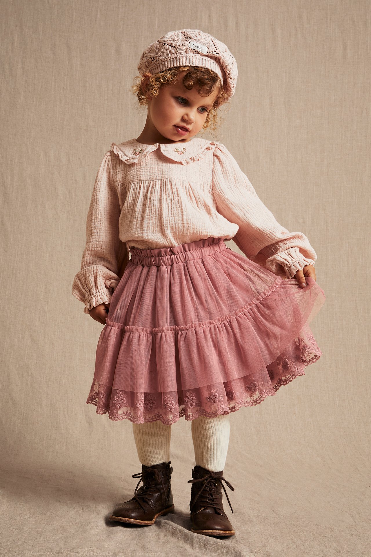 Mesh skirt - Pink - 2