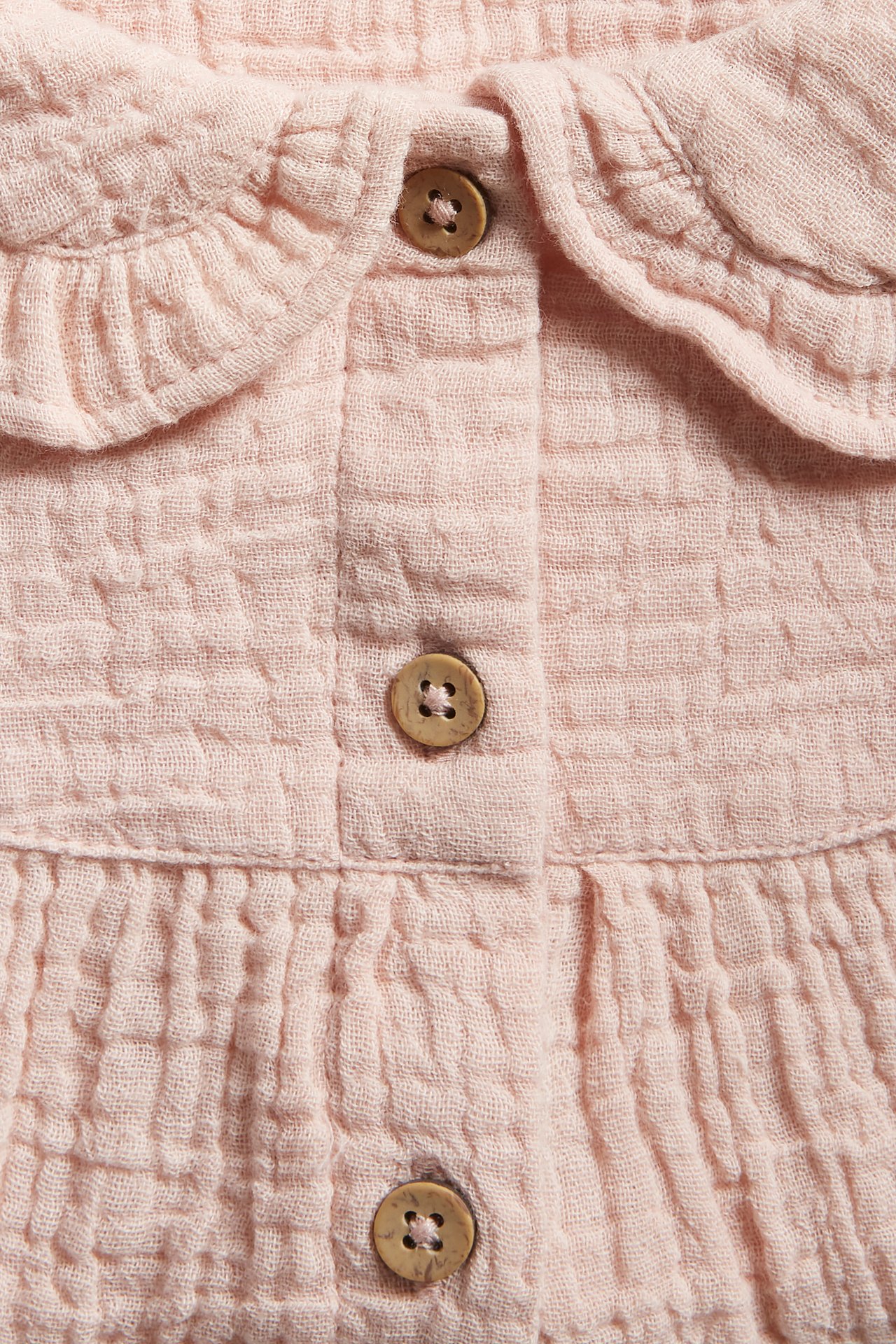 Crepe blouse with collar - Light pink - 2