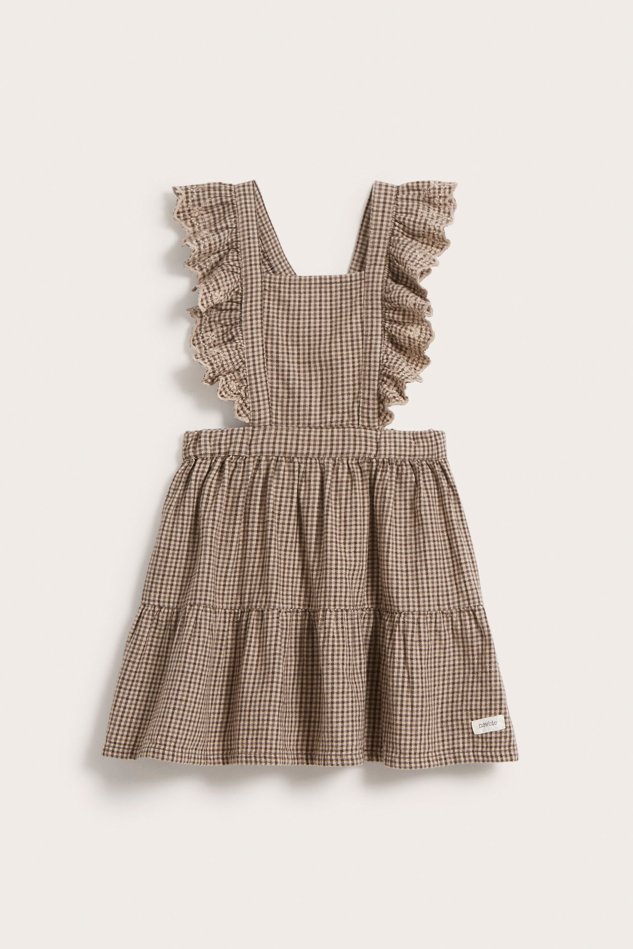 Checked dress - Brown - 2