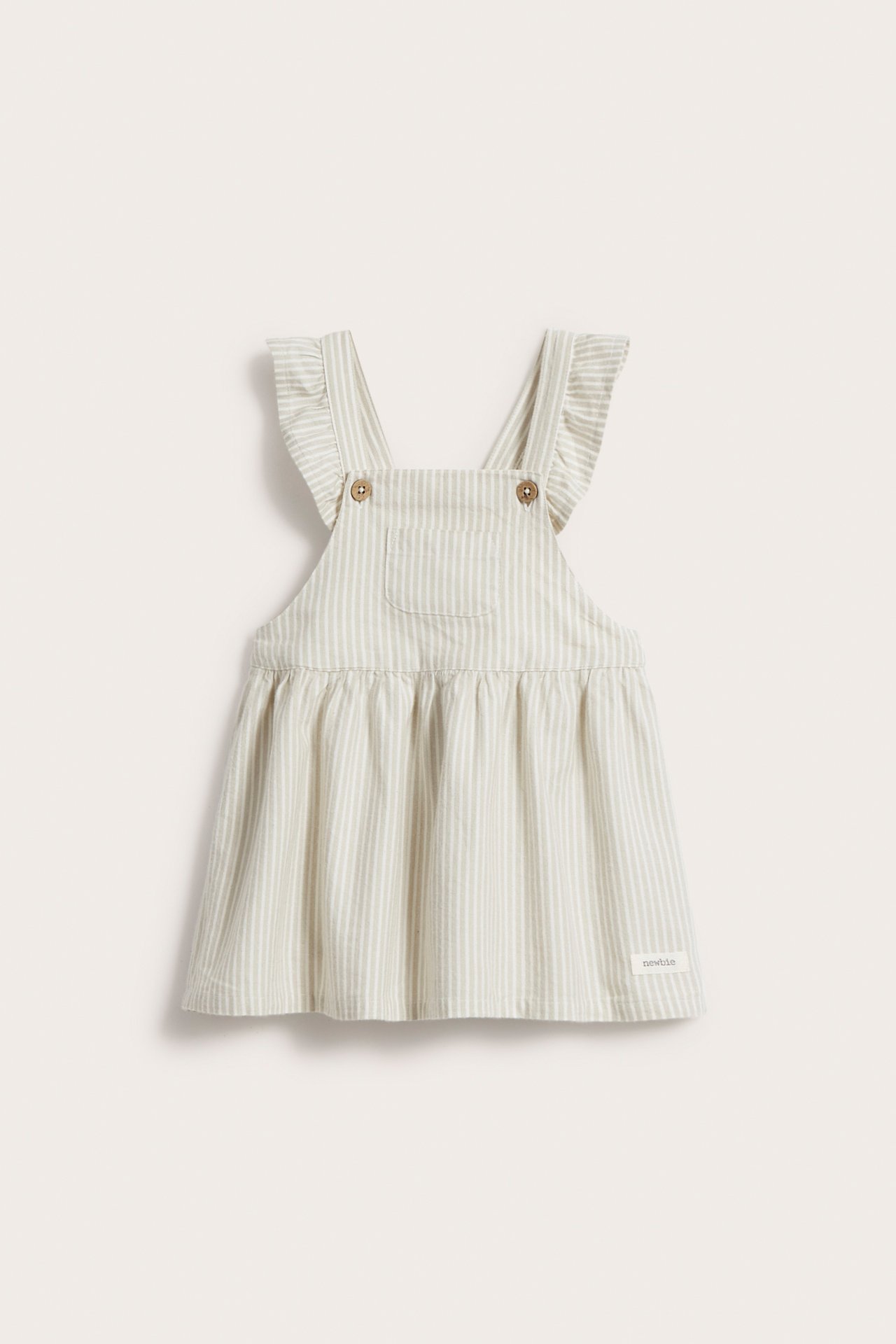 Striped pinafore dress