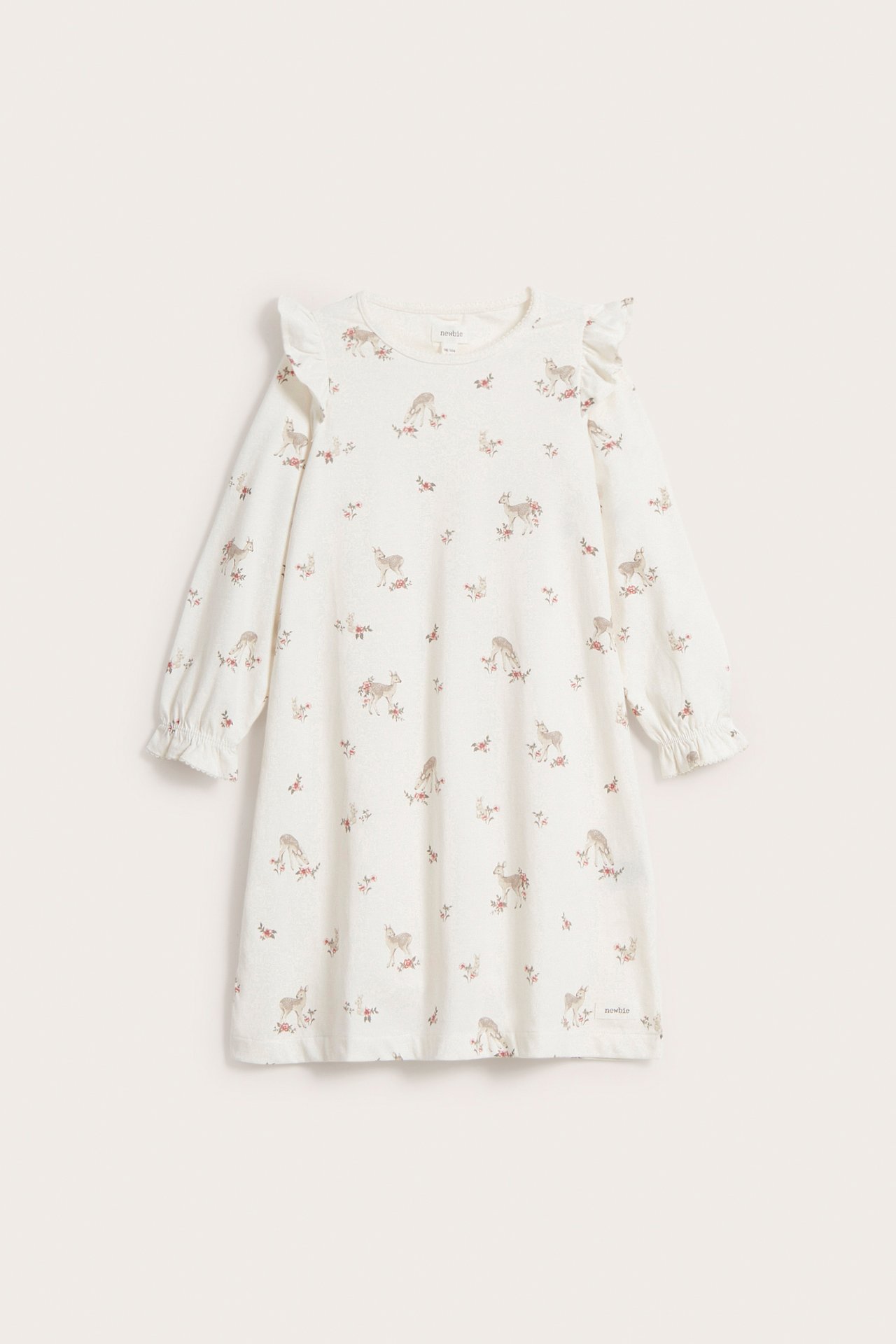 Deer-garden nightgown - Off-white - 2