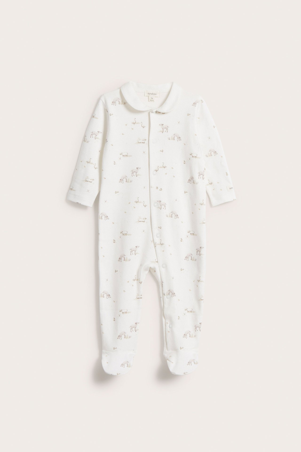 Animal print sleepsuit