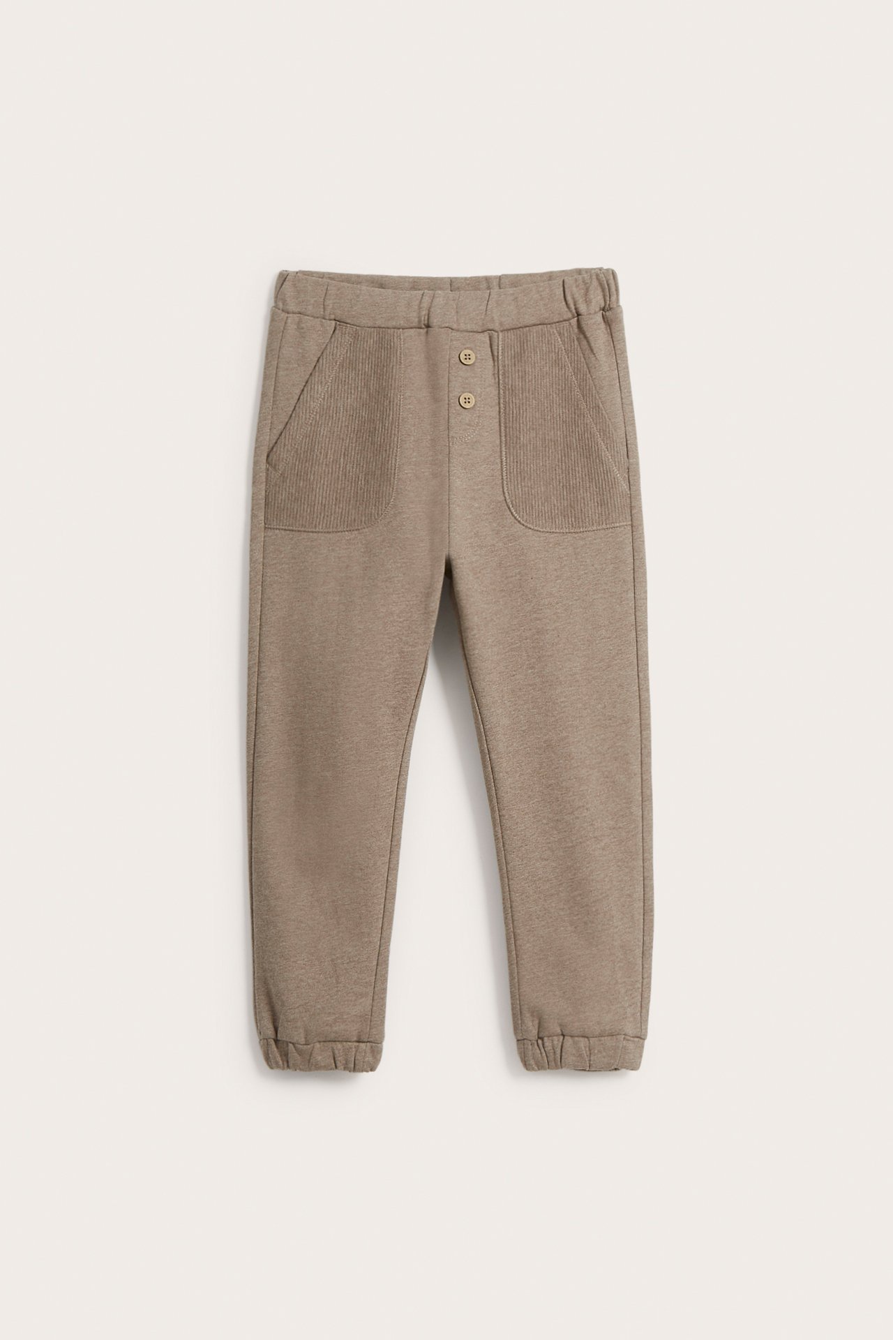 Jogginghose - Braun meliert - 2