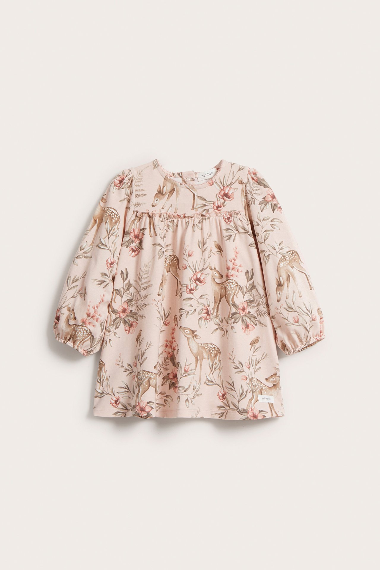 Floral jersey dress - Light pink - 2