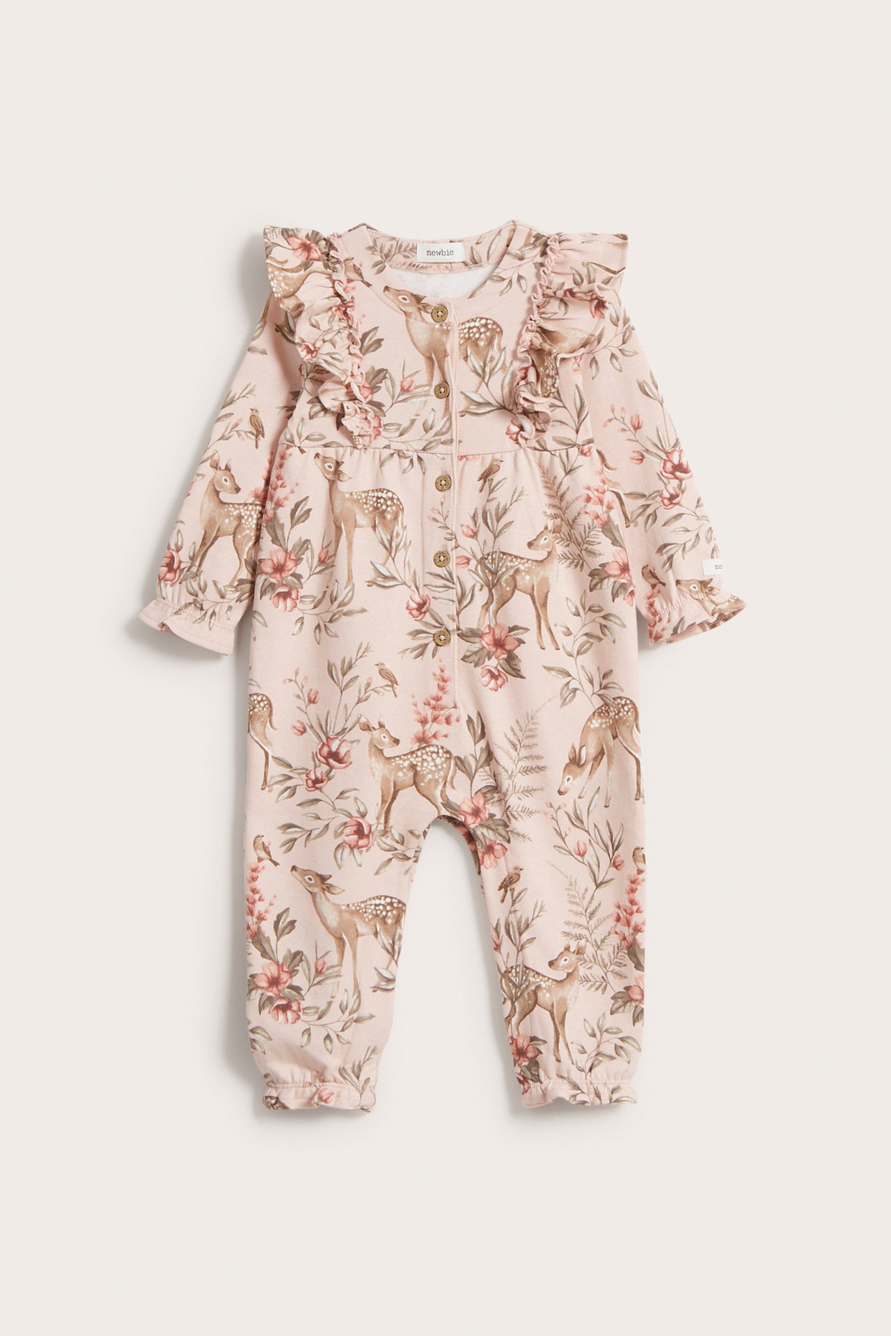 Floral coverall - Light pink - 2