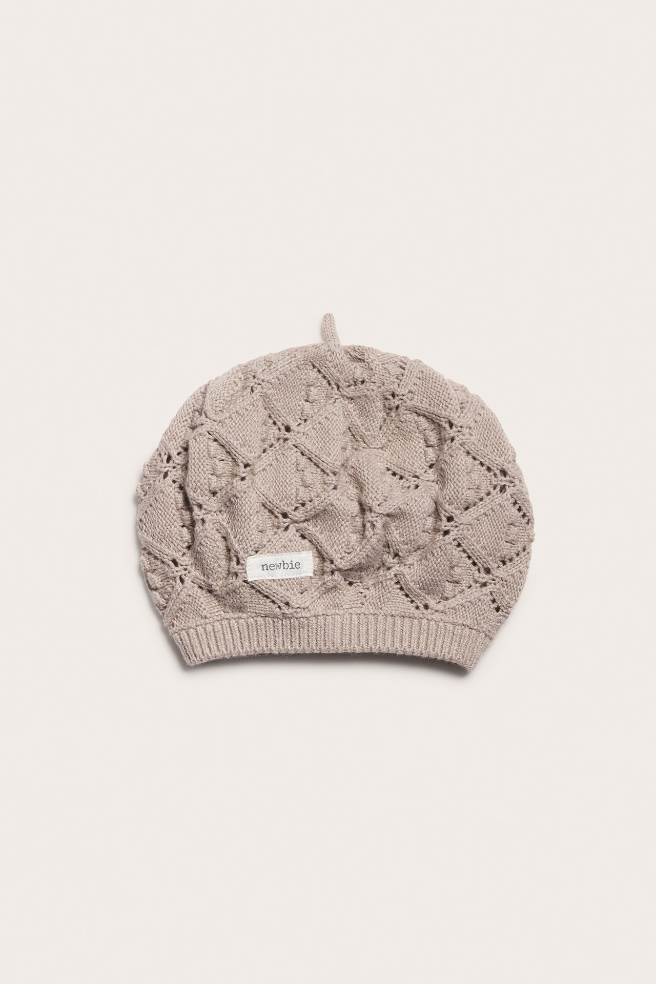 Patterned knit beret