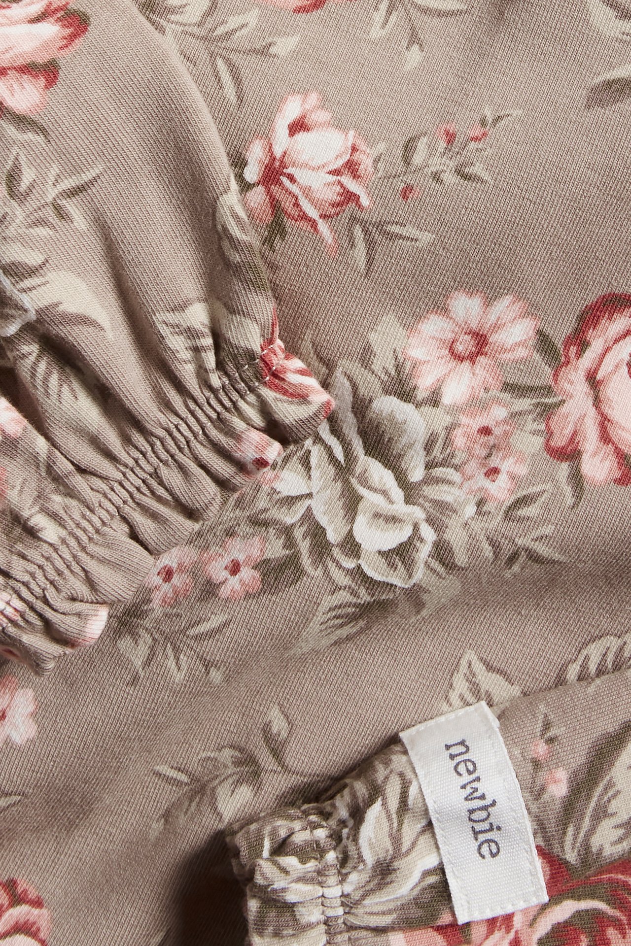 Floral bodysuit - Dark beige - 1
