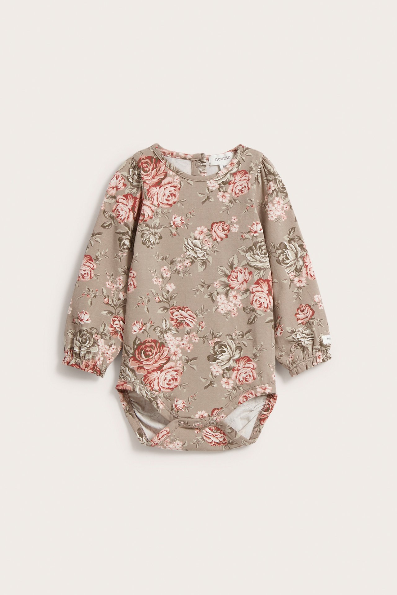 Floral bodysuit - Dark beige - 2