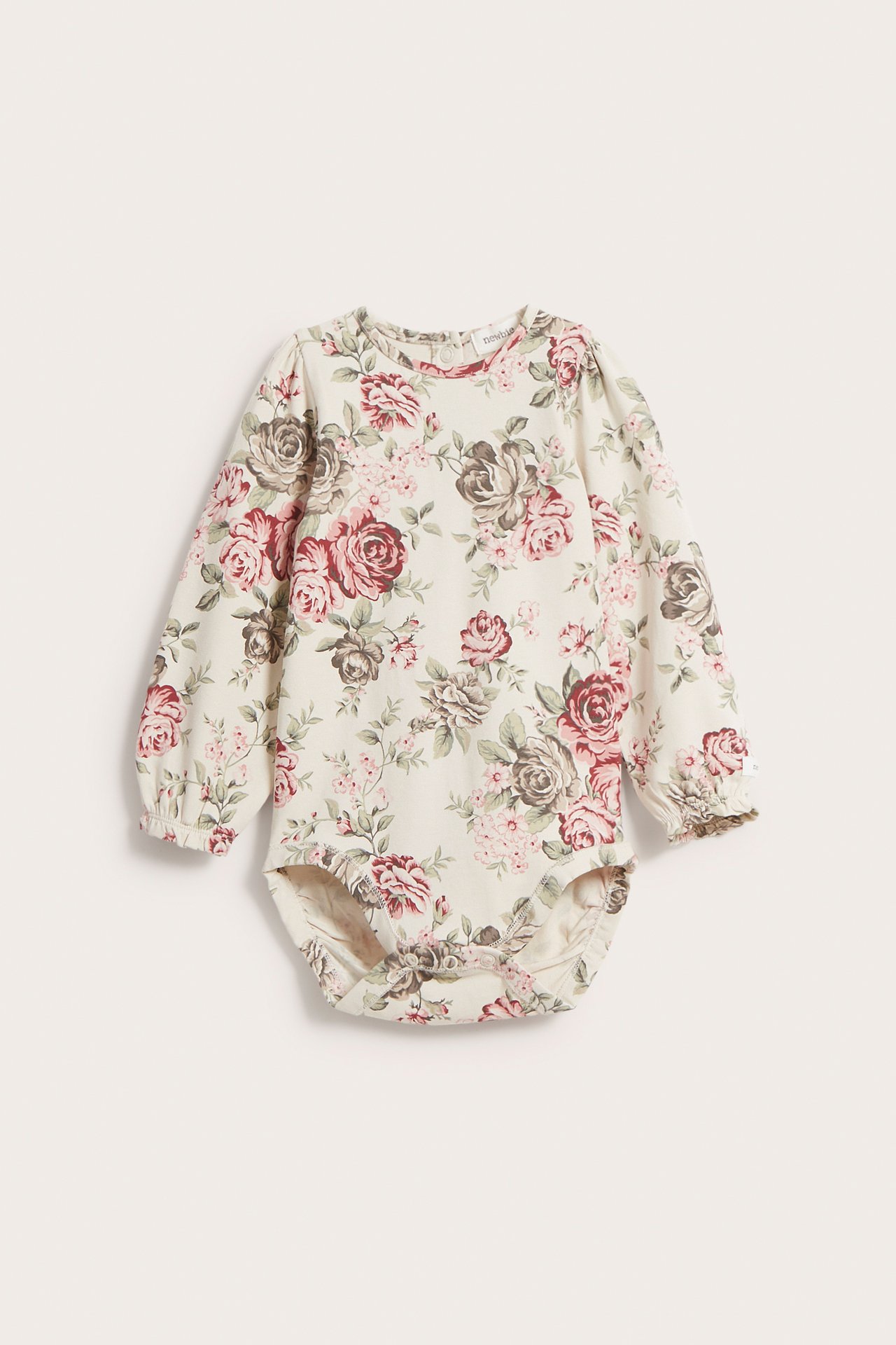 Floral bodysuit - Light beige - 2