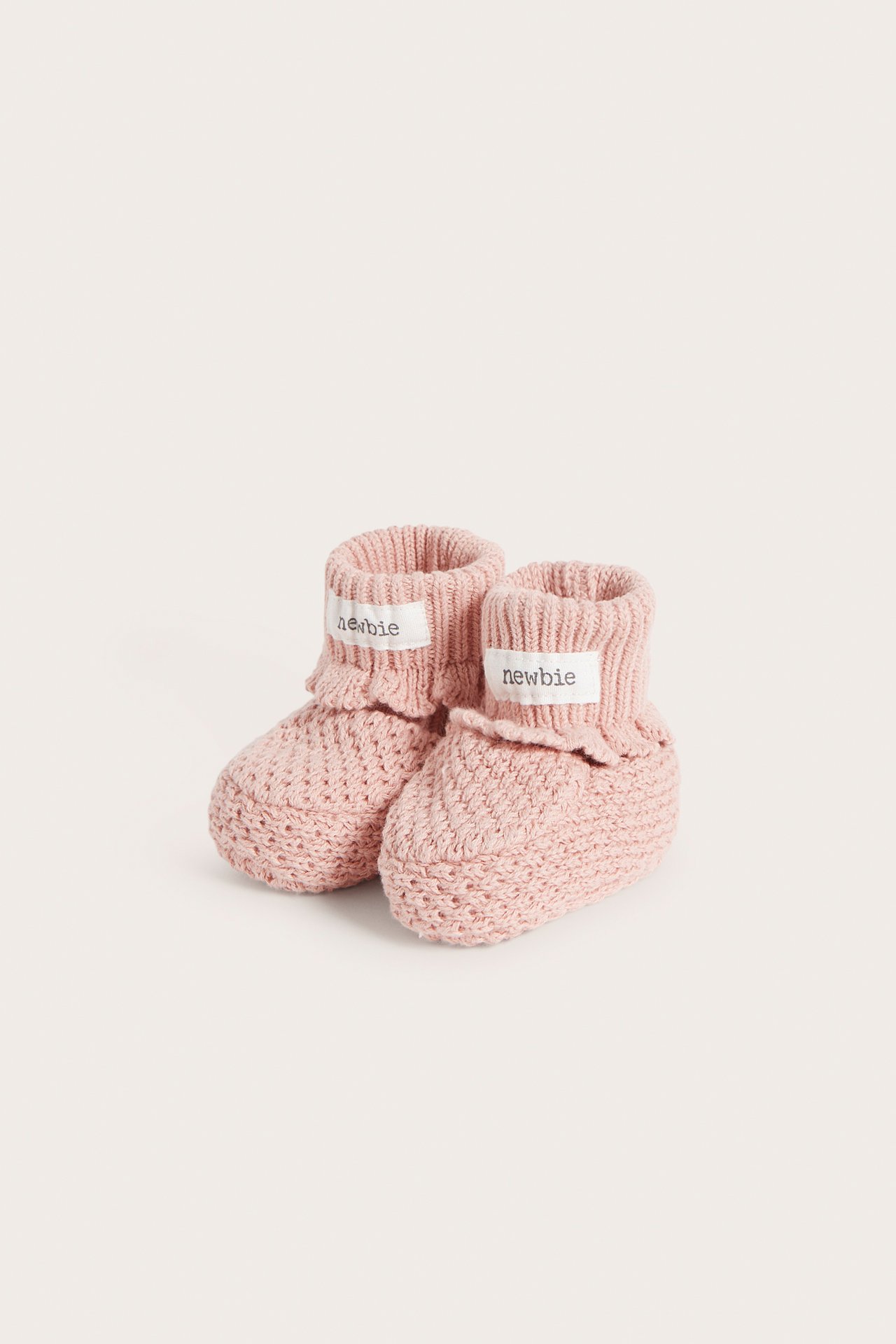 Knitted booties - Pink - 2
