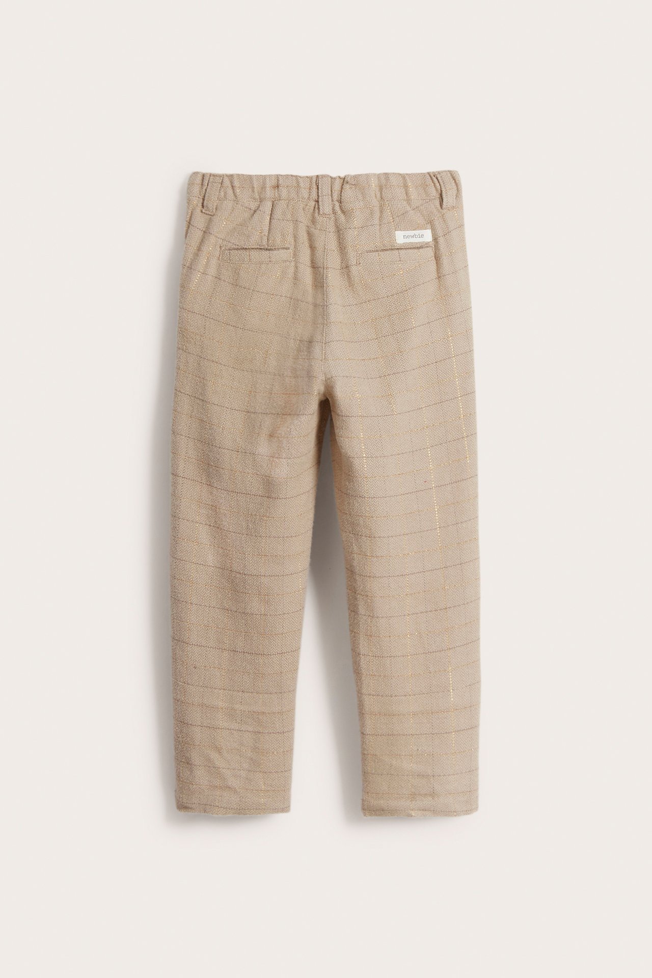 Herringbone pants - Dark beige - 4