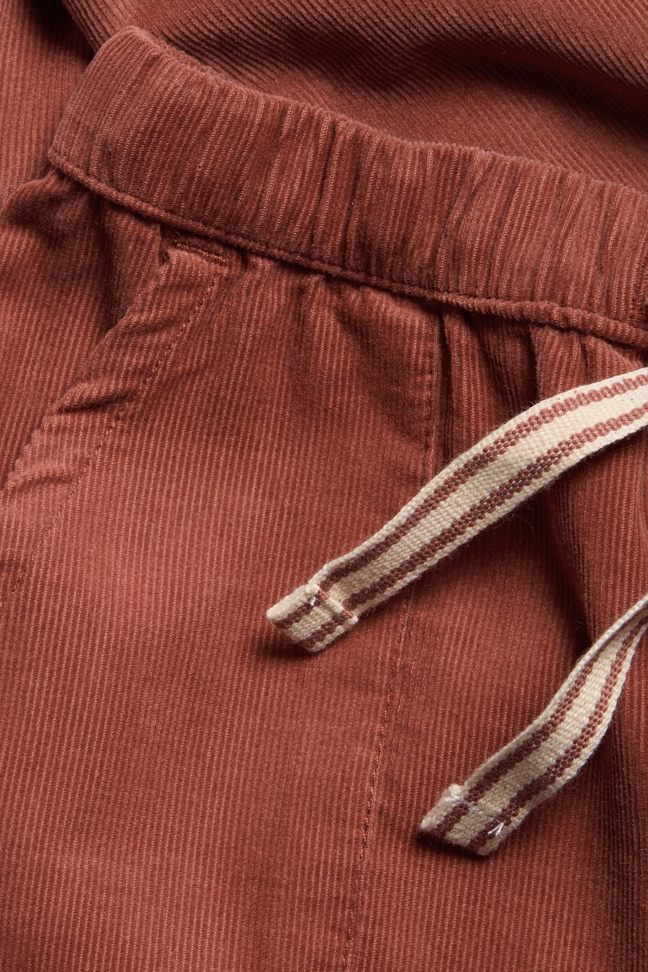 Corduroy pants - Dark red - 1