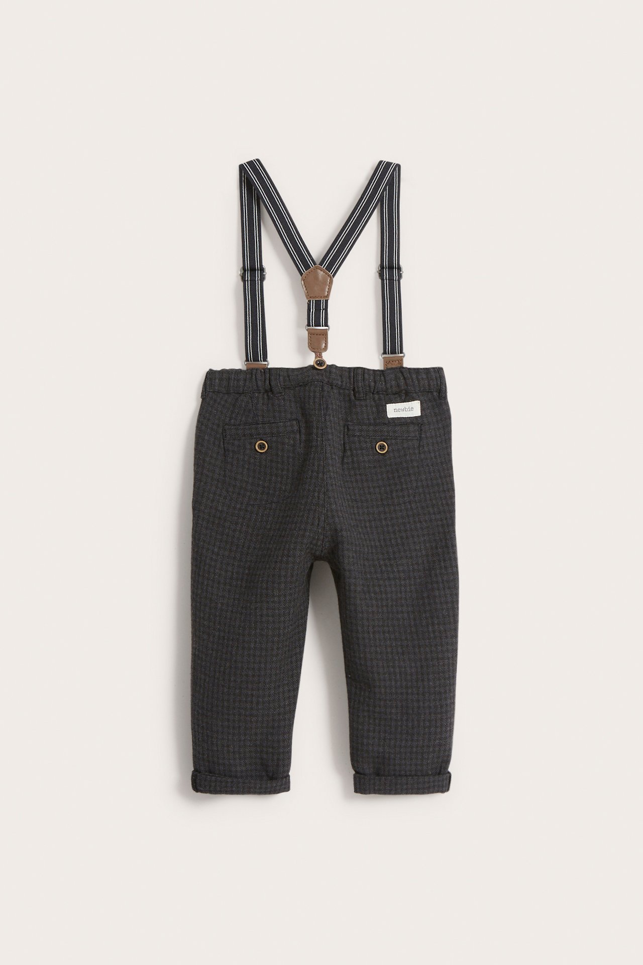 Suspender pants - Dark grey - 4