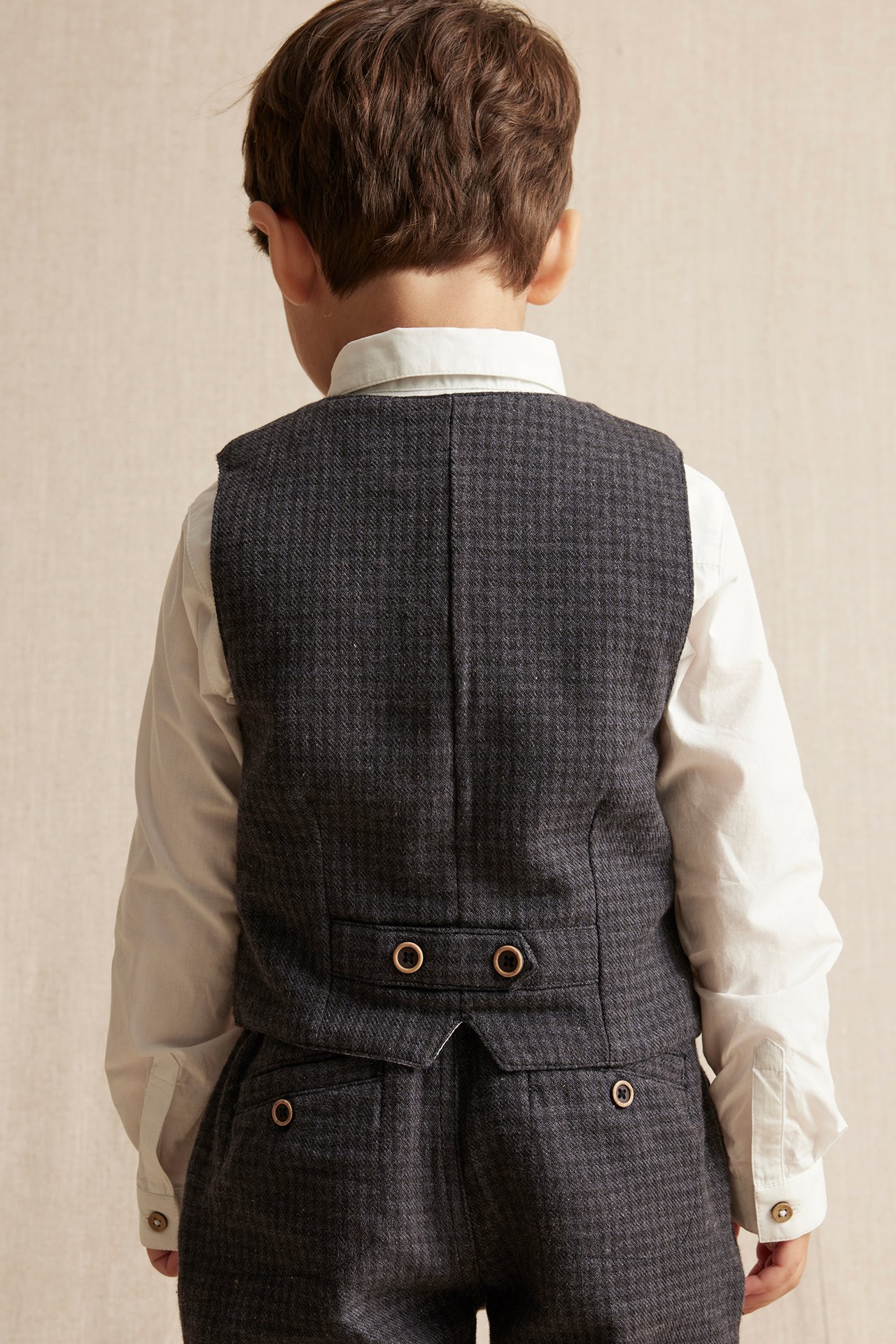 Dark grey waistcoat - Dark grey - 4