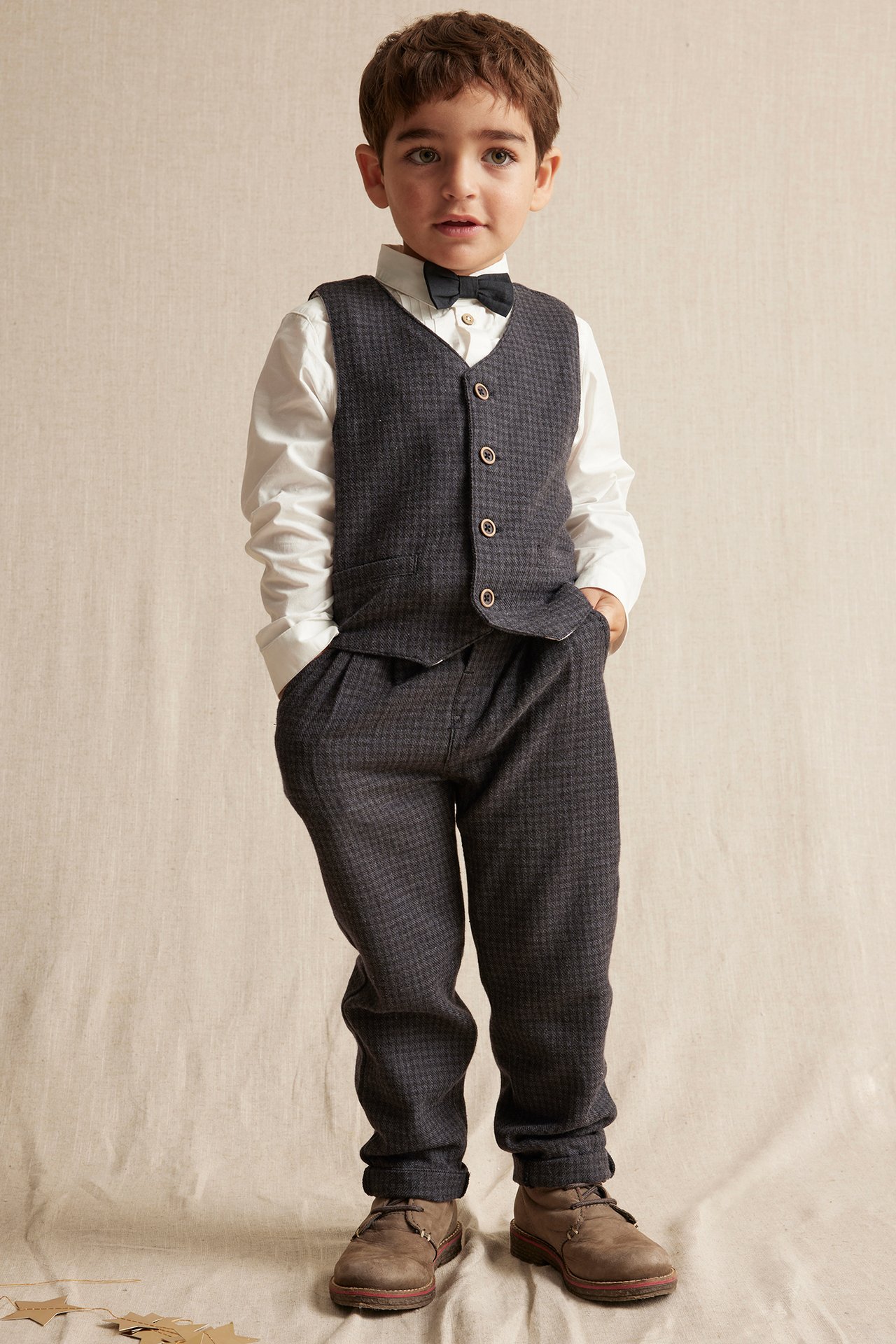 Dark grey waistcoat - Dark grey - 5