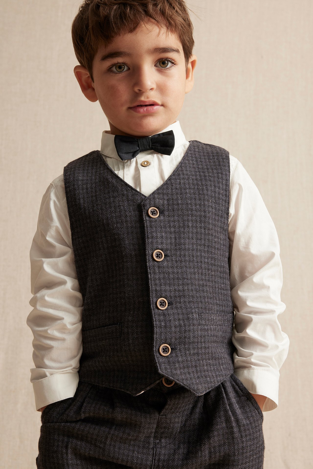 Dark grey waistcoat