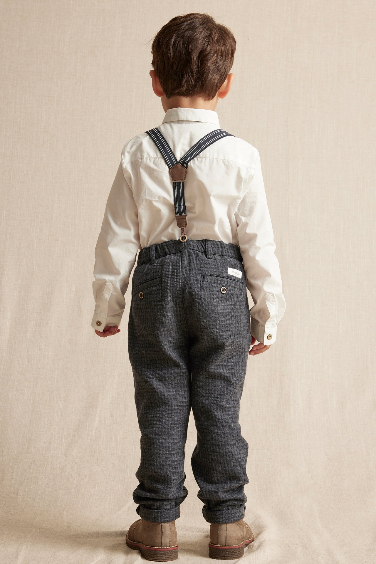 Suspender pants - Dark grey - 4
