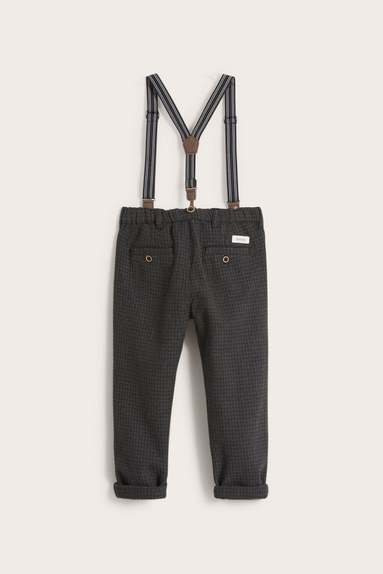 Suspender pants - Dark grey - 7