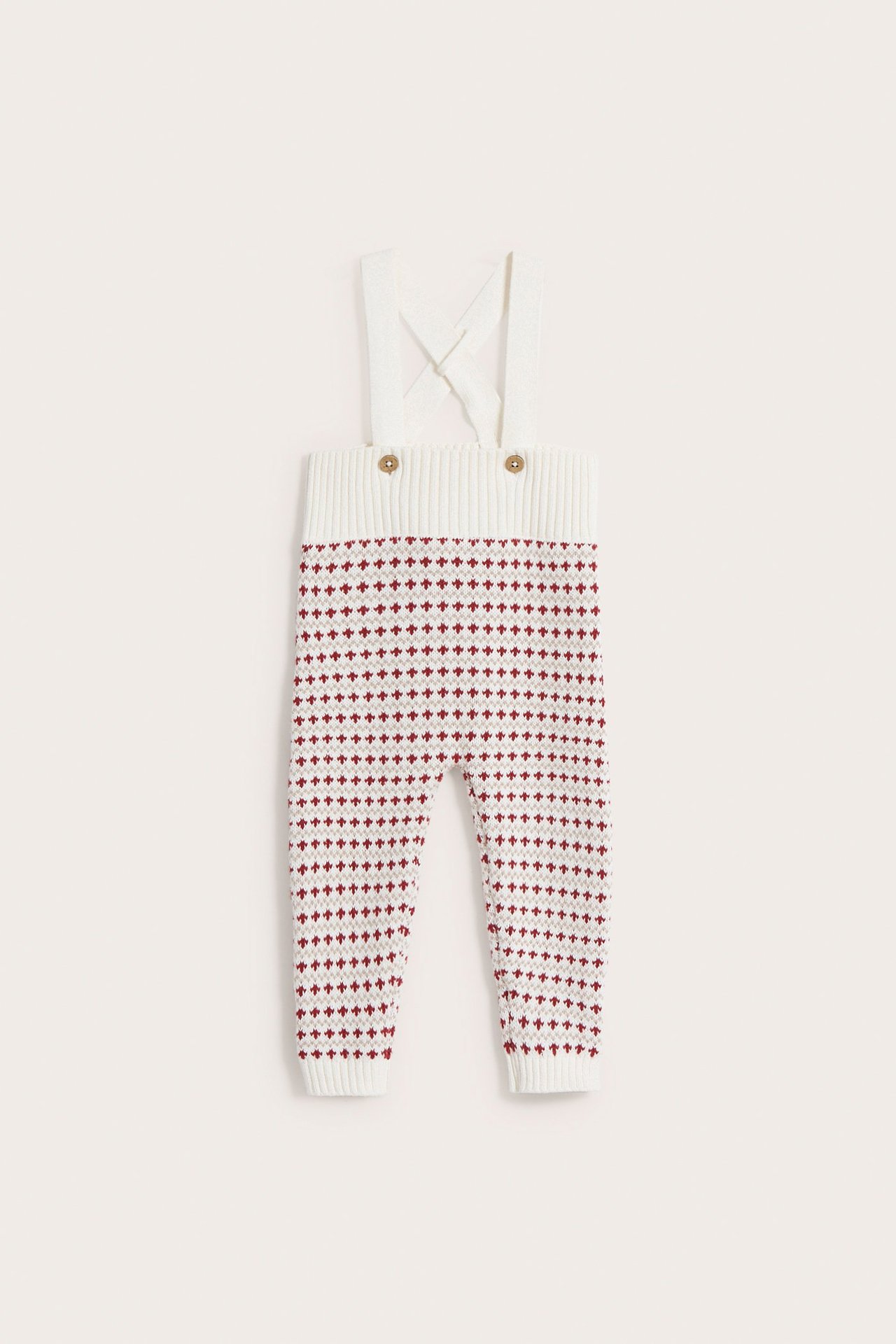 Knitted dungarees - Off-white - 2