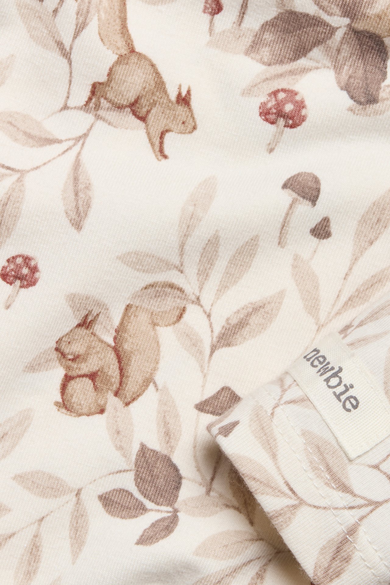 Squirrel print bodysuit - Off-white - 1