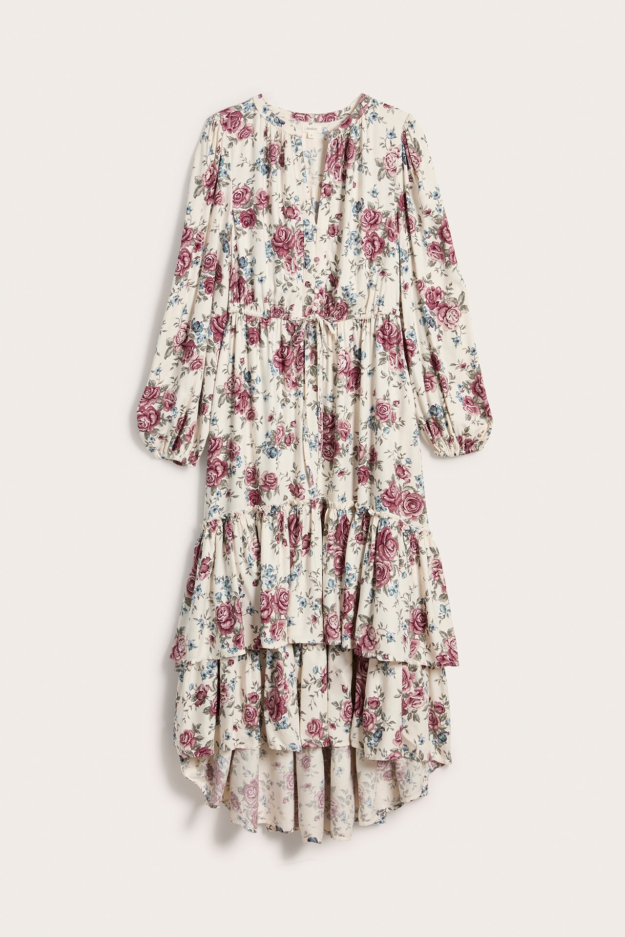 Women's floral viscose dress