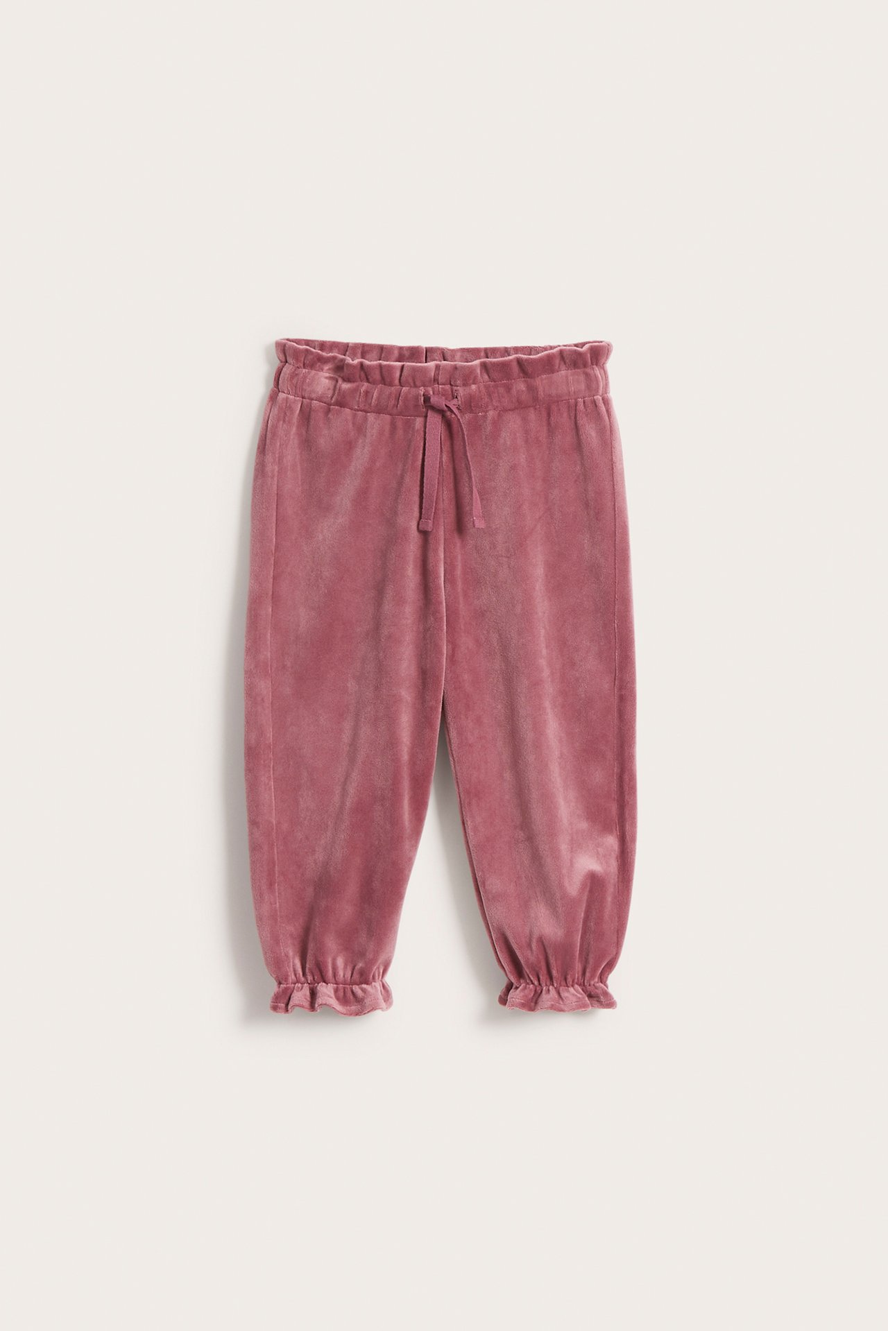 Jogginghose aus Velours - Lila - 2