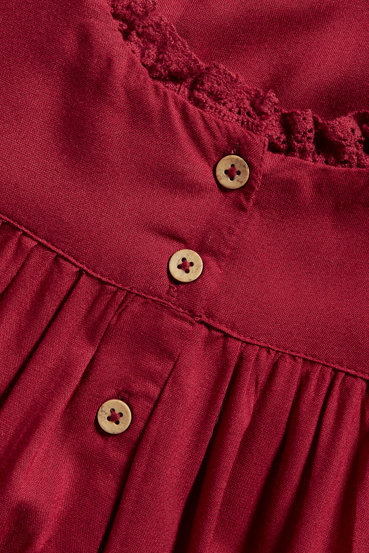 Long sleeve Christmas dress - Red - 5
