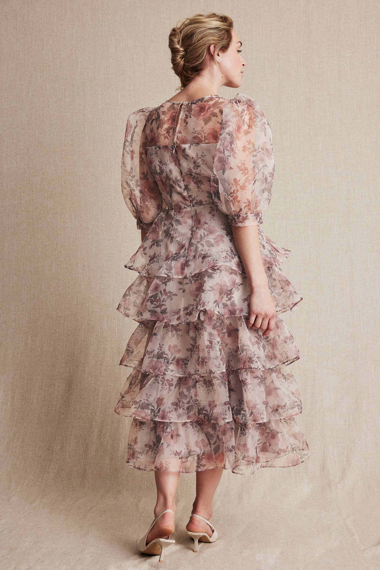 Women's floral organza dress