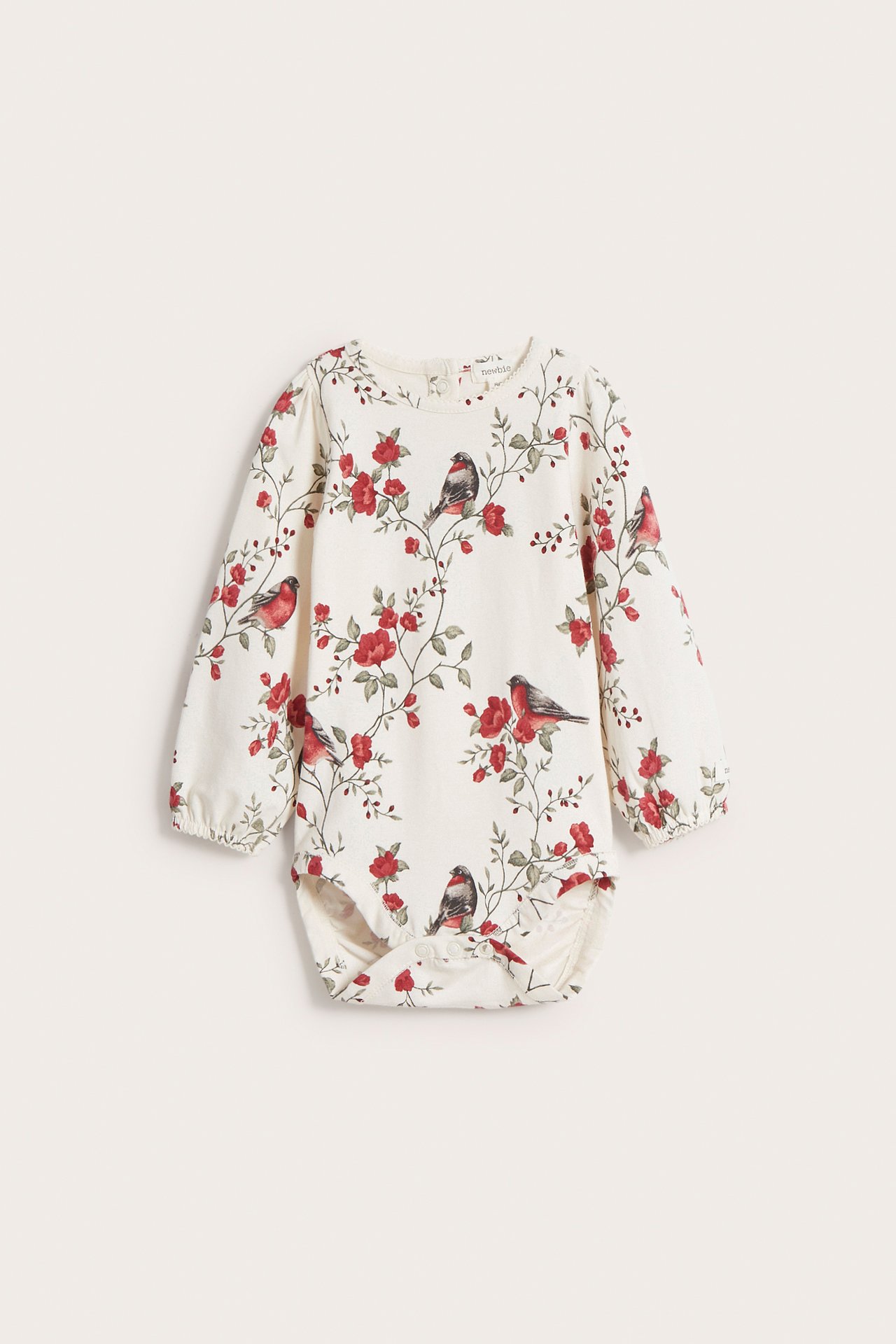 Body mit Blumenmuster - Naturweiß - 2