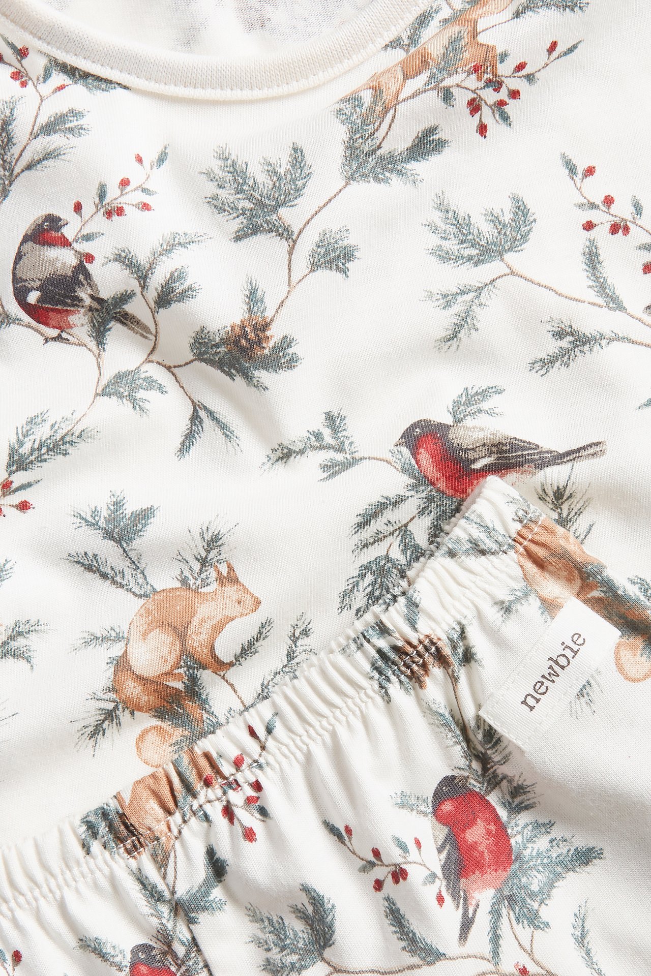 Weihnachtlicher Pyjama - Naturweiß - 4