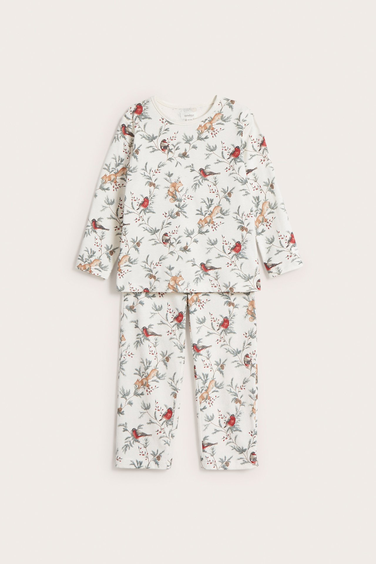 Weihnachtlicher Pyjama - Naturweiß - 5