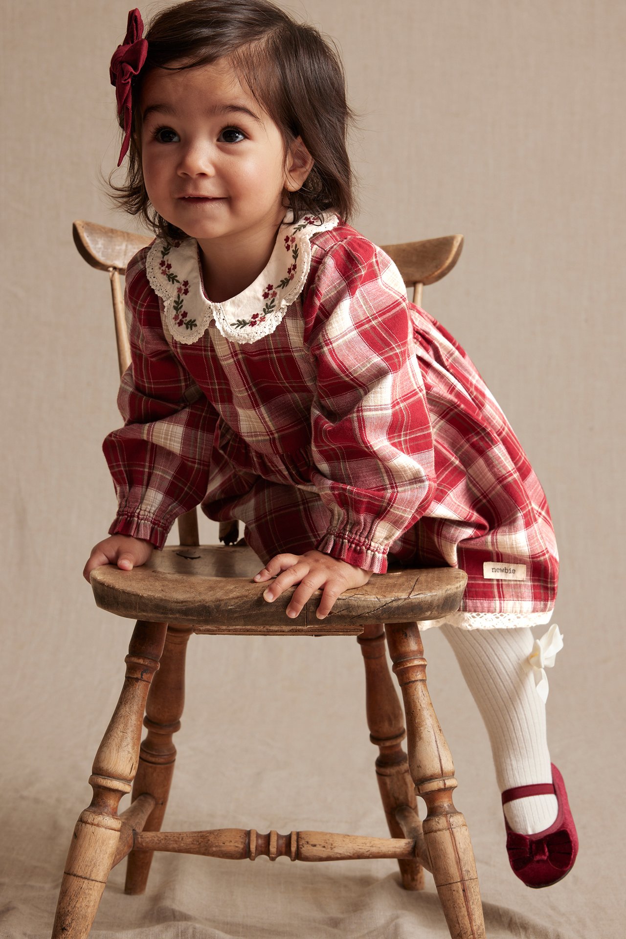 Checked dress - Red - 3