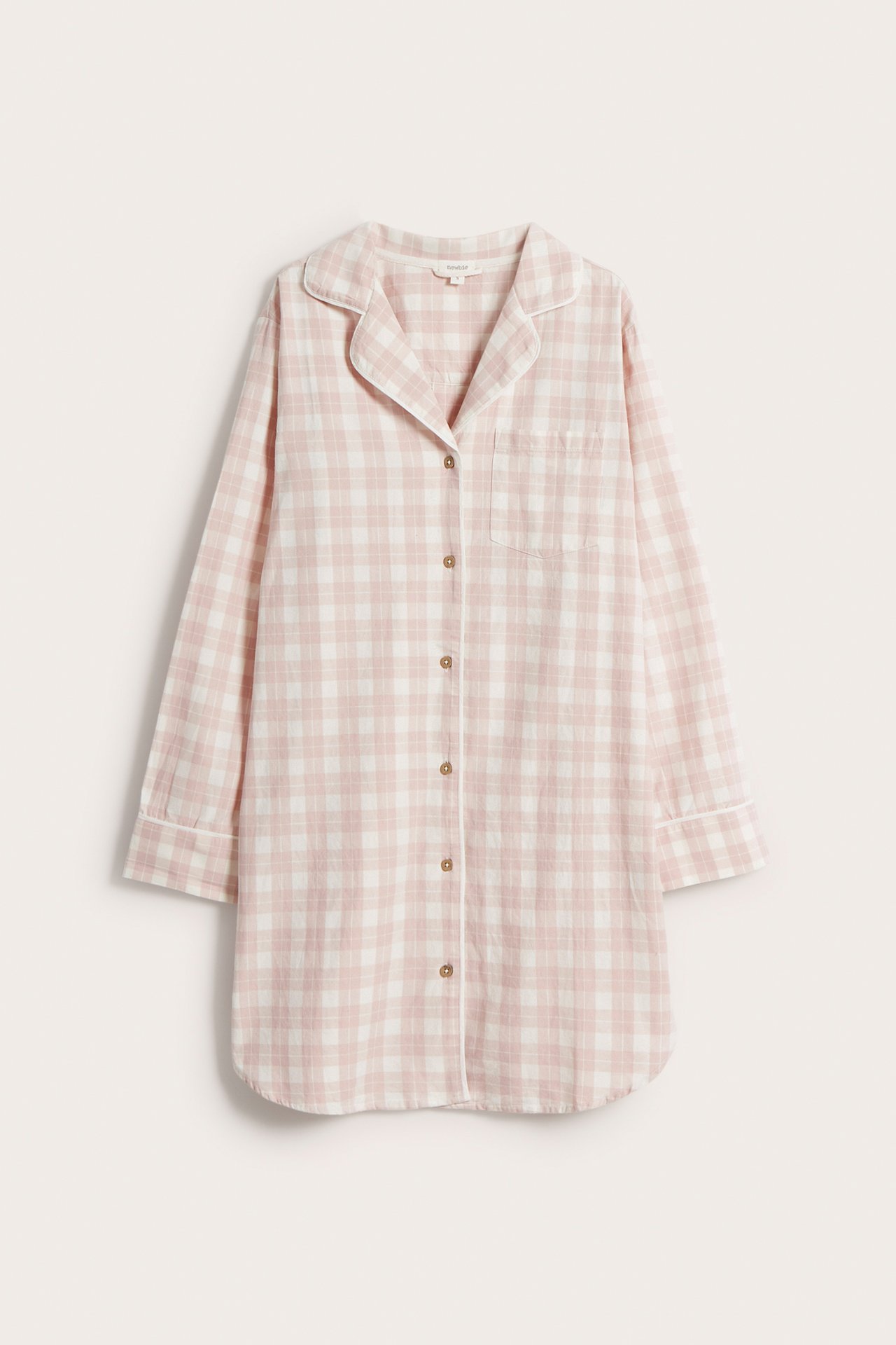 Flannel nightgown by Newbie Woman - Pink - 5