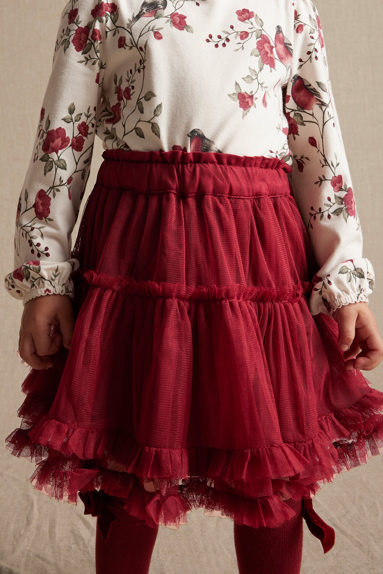 Tulle skirt - Red - 3