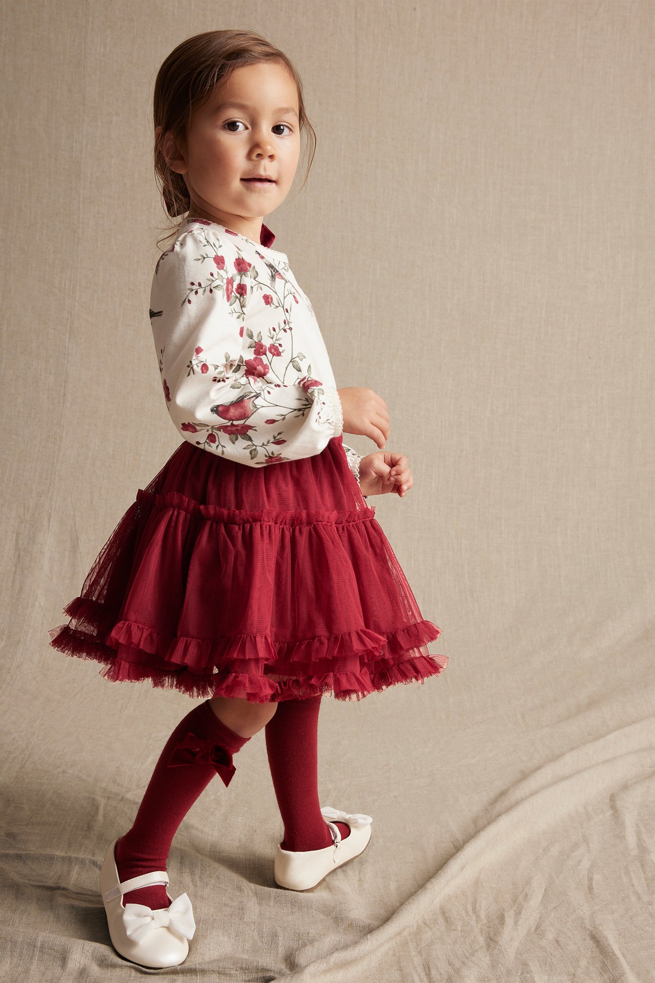 Tulle skirt - Red - 1