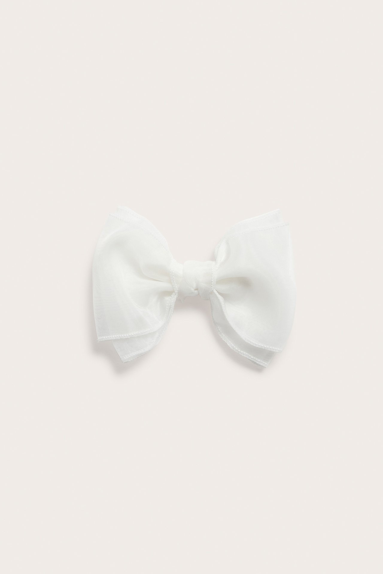 Organza hair-clip bow