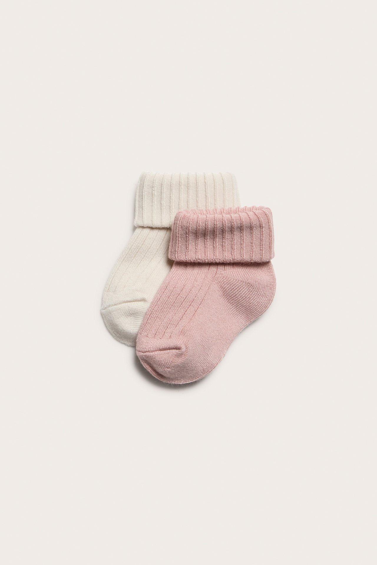 Wool socks 2pk - Pink - 1