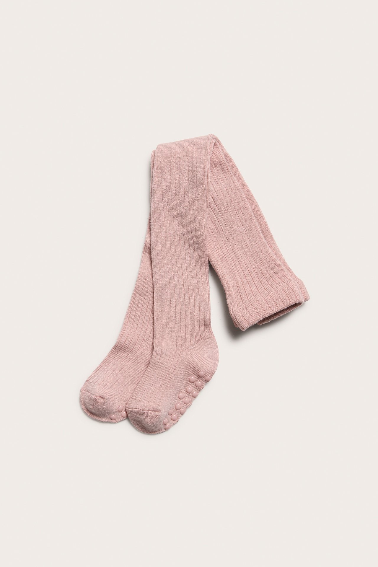 Ribbed wool tights - Pink - 1