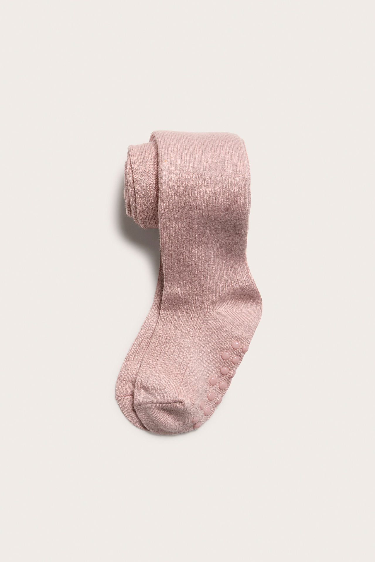 Ribbed wool tights - Pink - 1